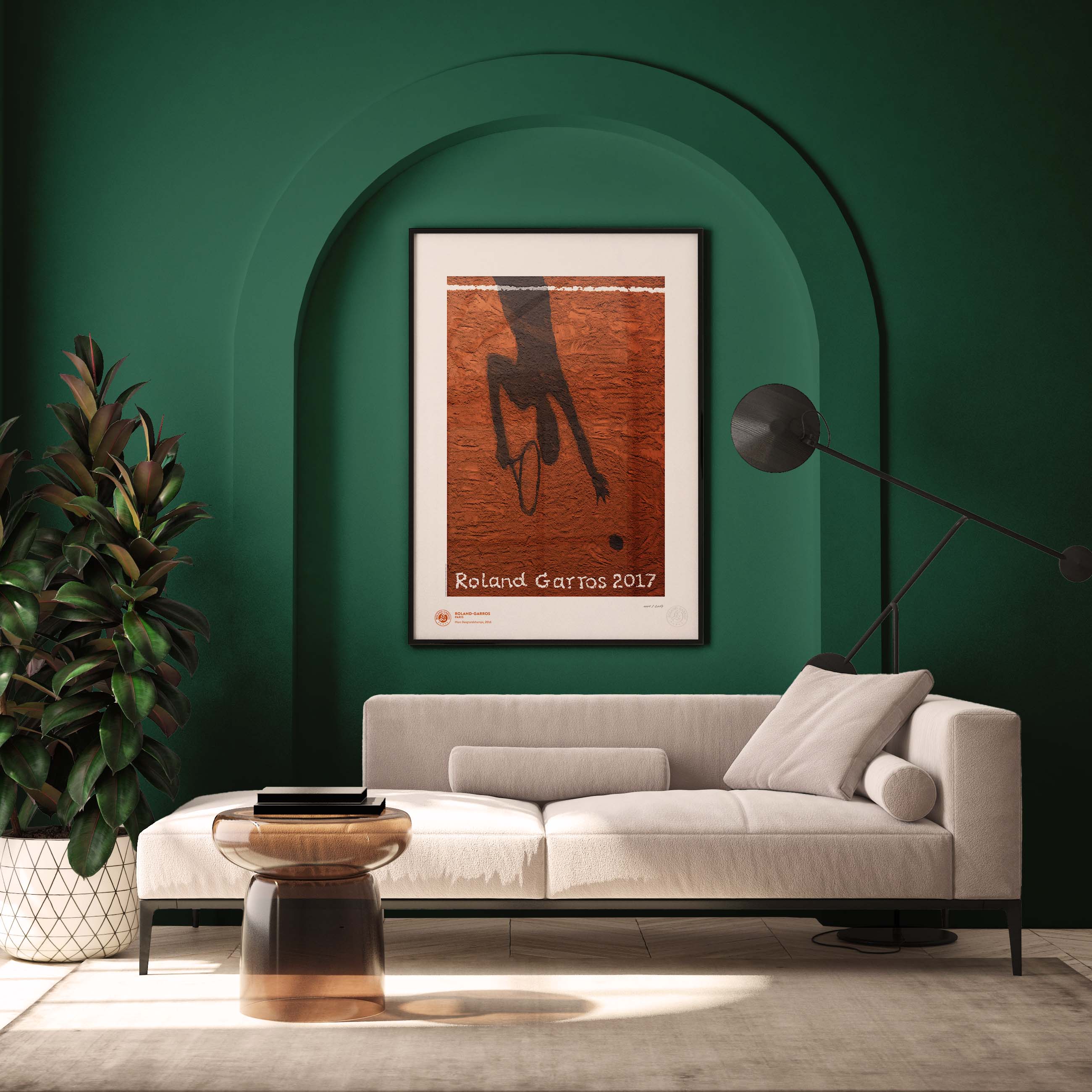 ÉDITION LIMITÉE PREMIUM - Affiche Roland-Garros 2017 par Vik MUNIZ