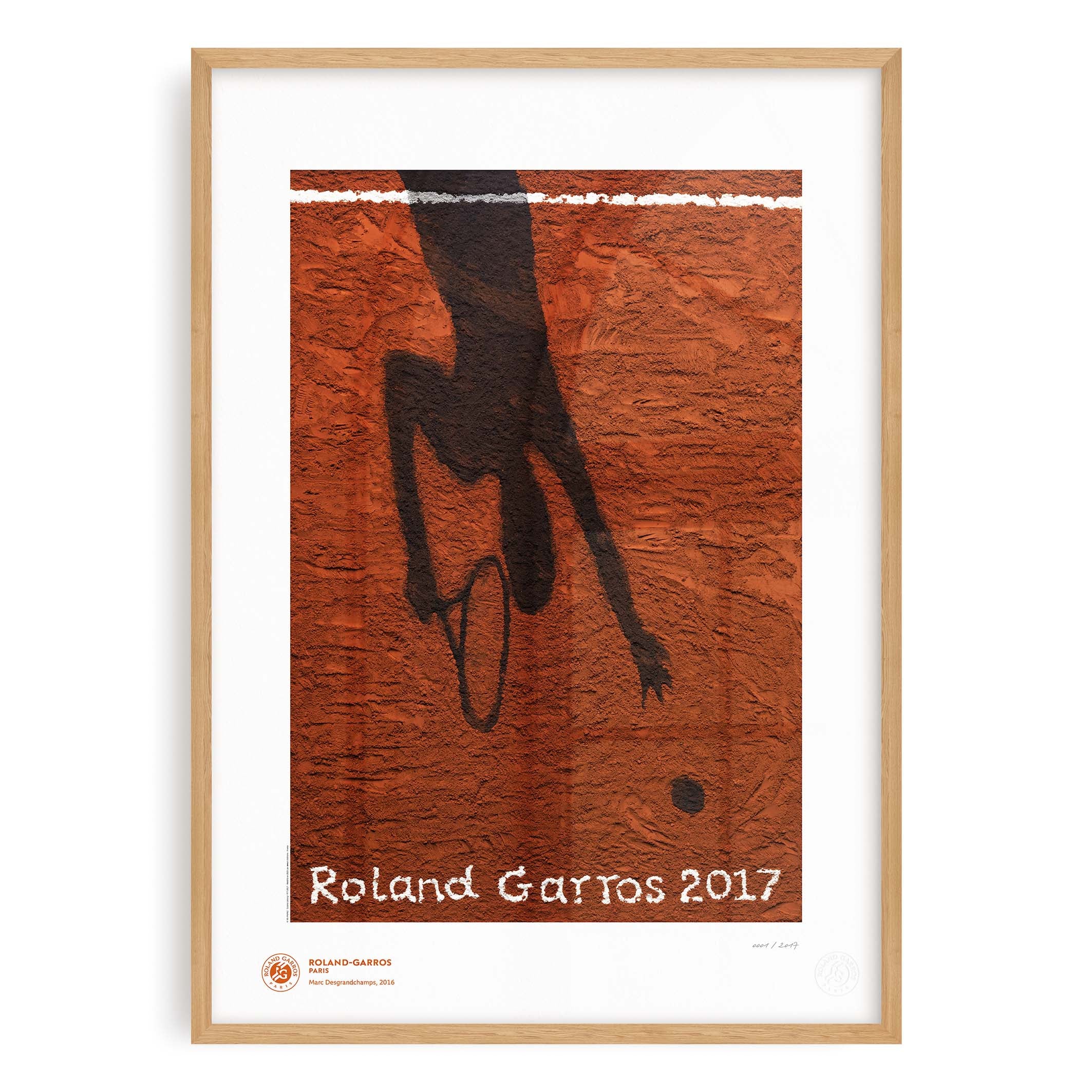 ÉDITION LIMITÉE PREMIUM - Affiche Roland-Garros 2017 par Vik MUNIZ