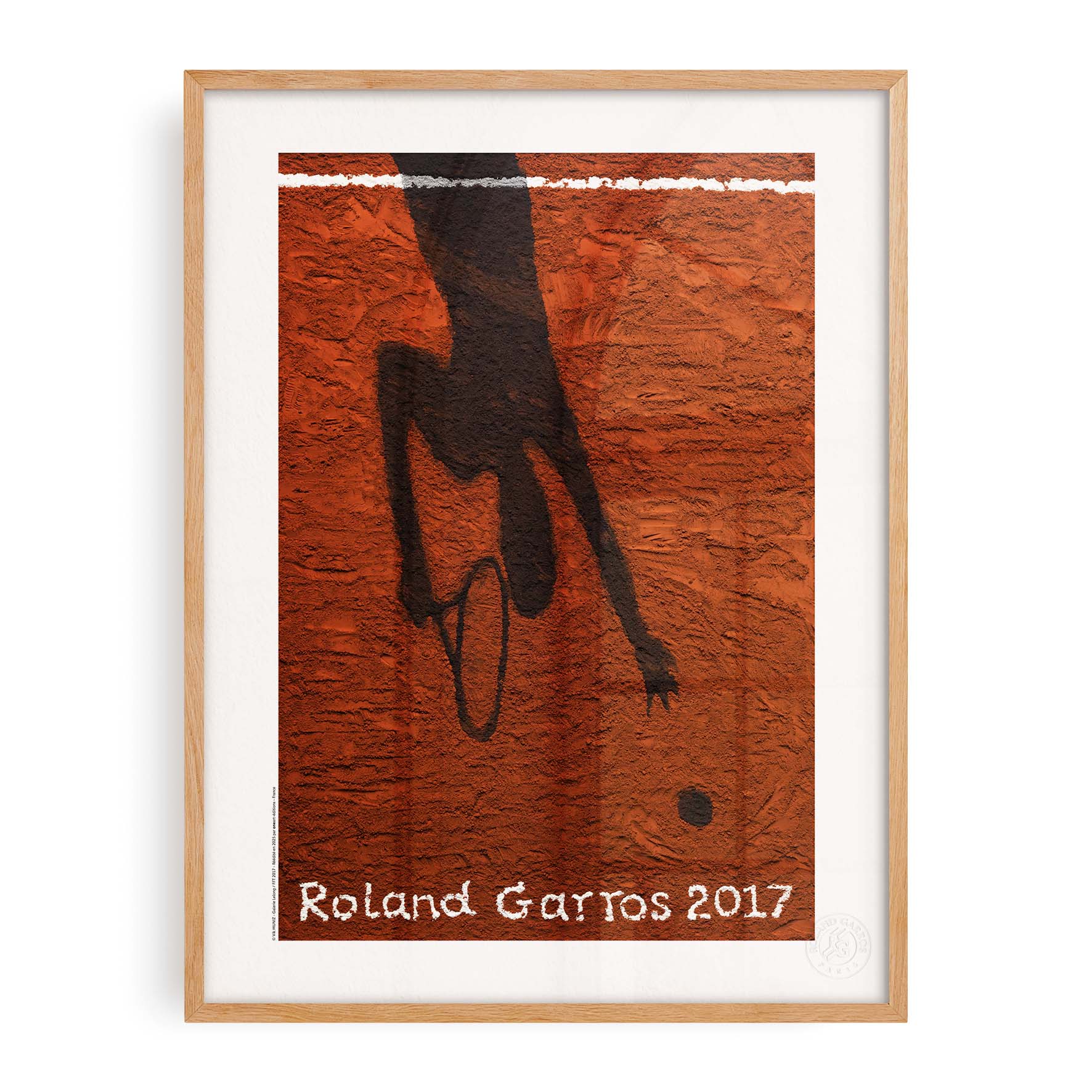 Affiche "Les Imparfaits" Roland-Garros 2017 par Vik MUNIZ