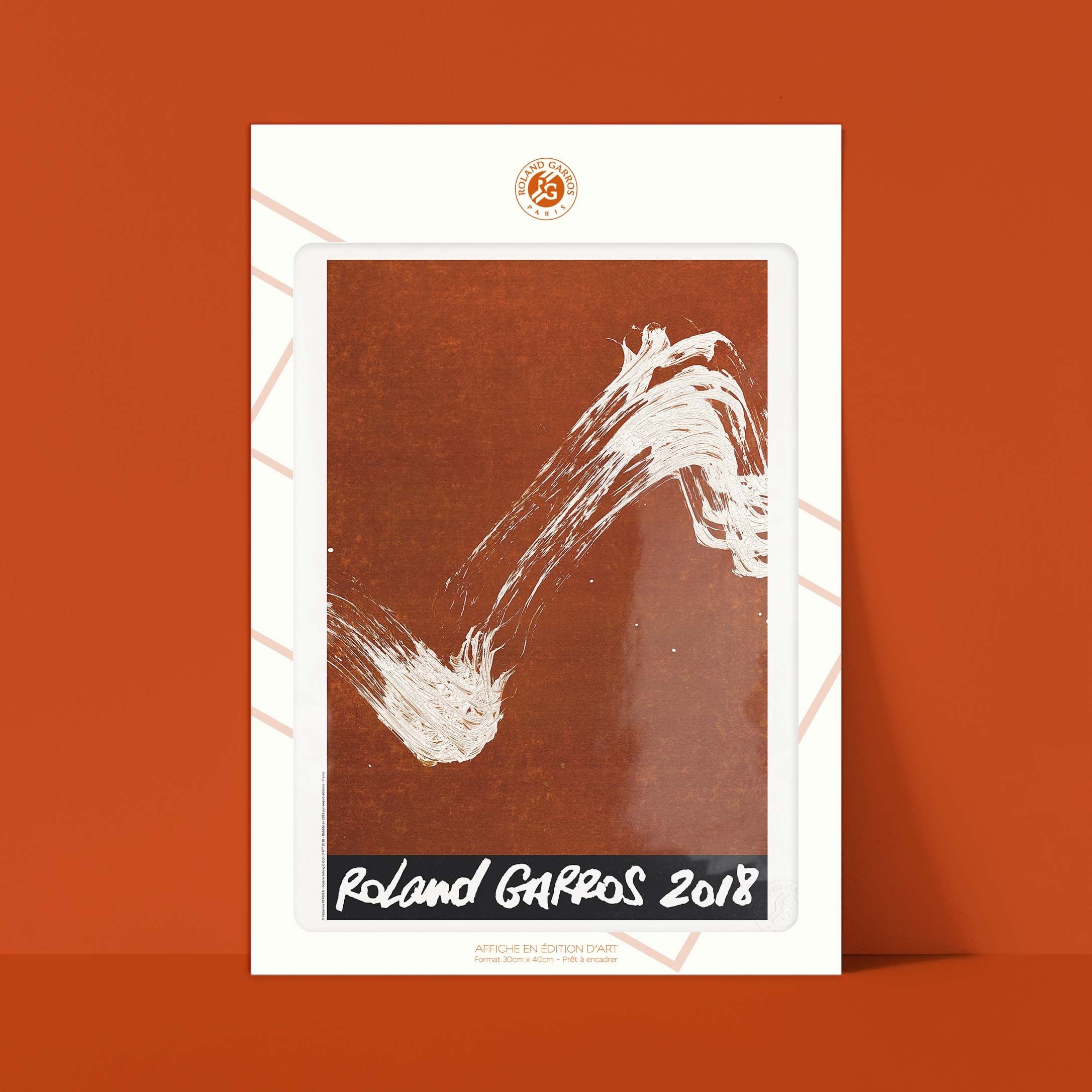 Affiche Roland Garros 2018 par Fabienne VERDIER