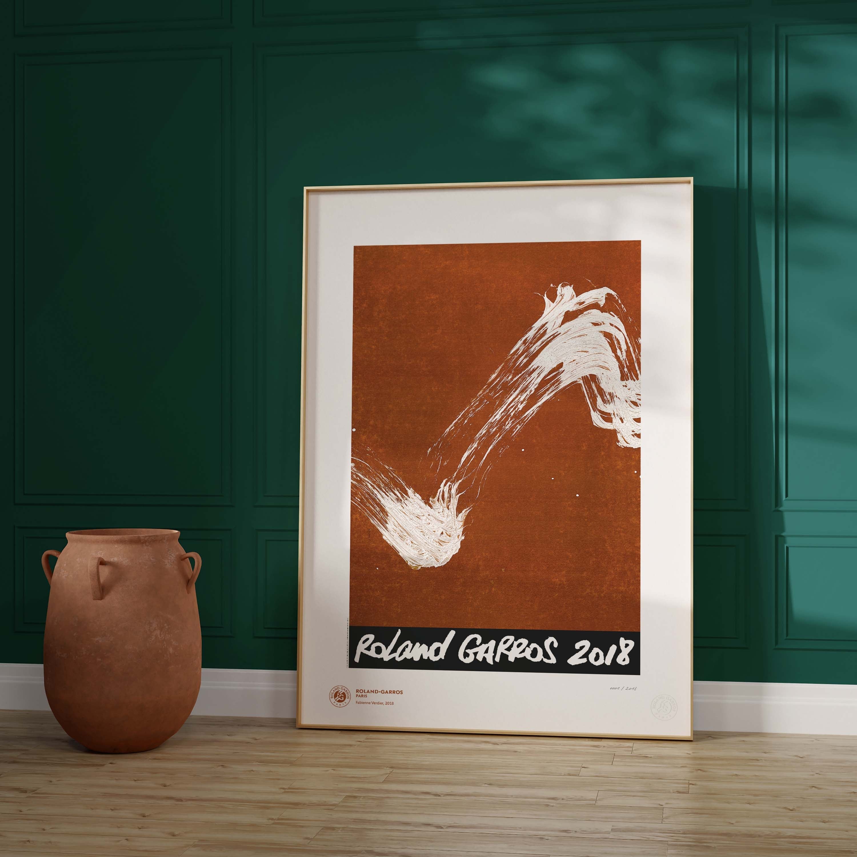 ÉDITION LIMITÉE PREMIUM - Affiche Roland-Garros 2018 par Fabienne VERDIER