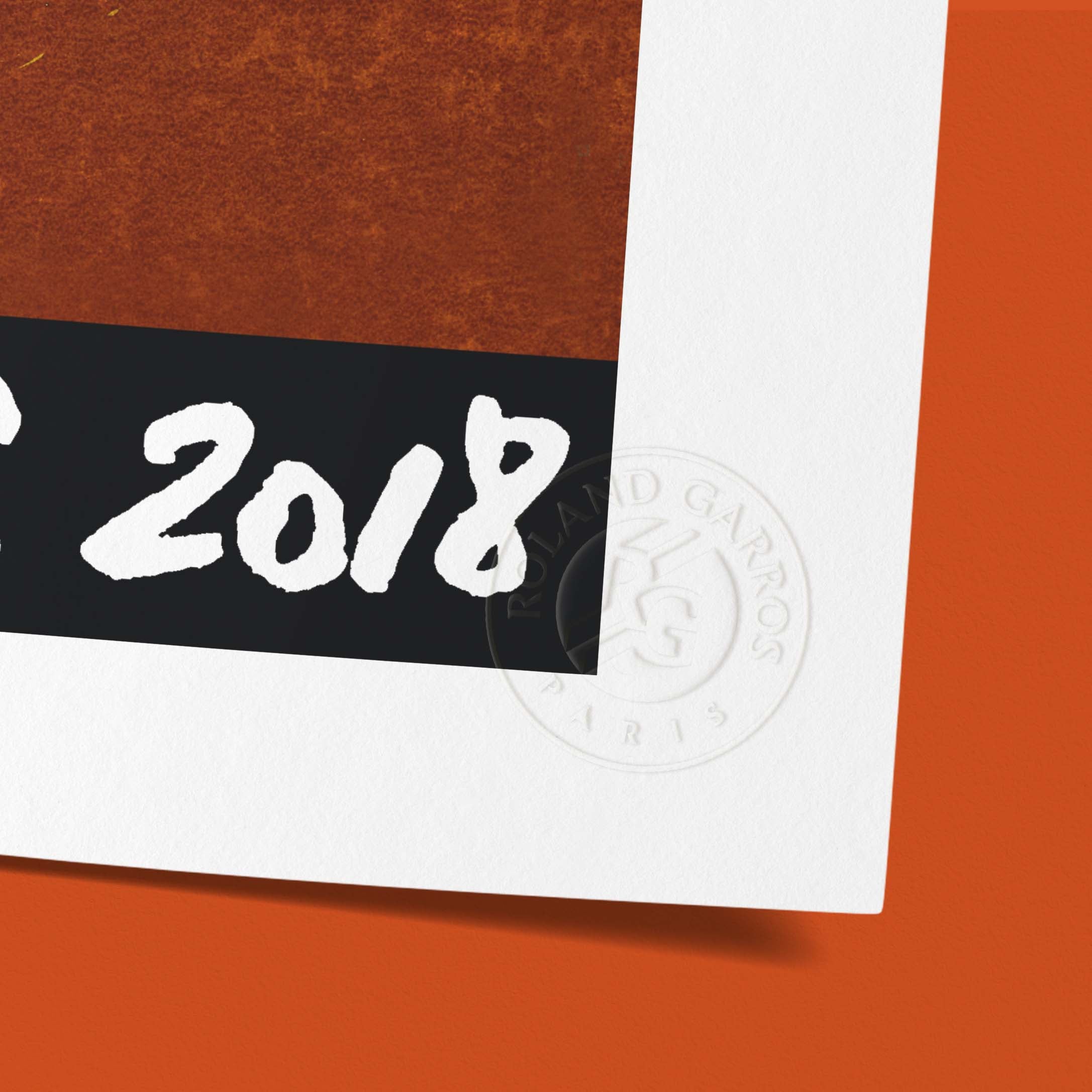 Affiche Roland Garros 2018 par Fabienne VERDIER