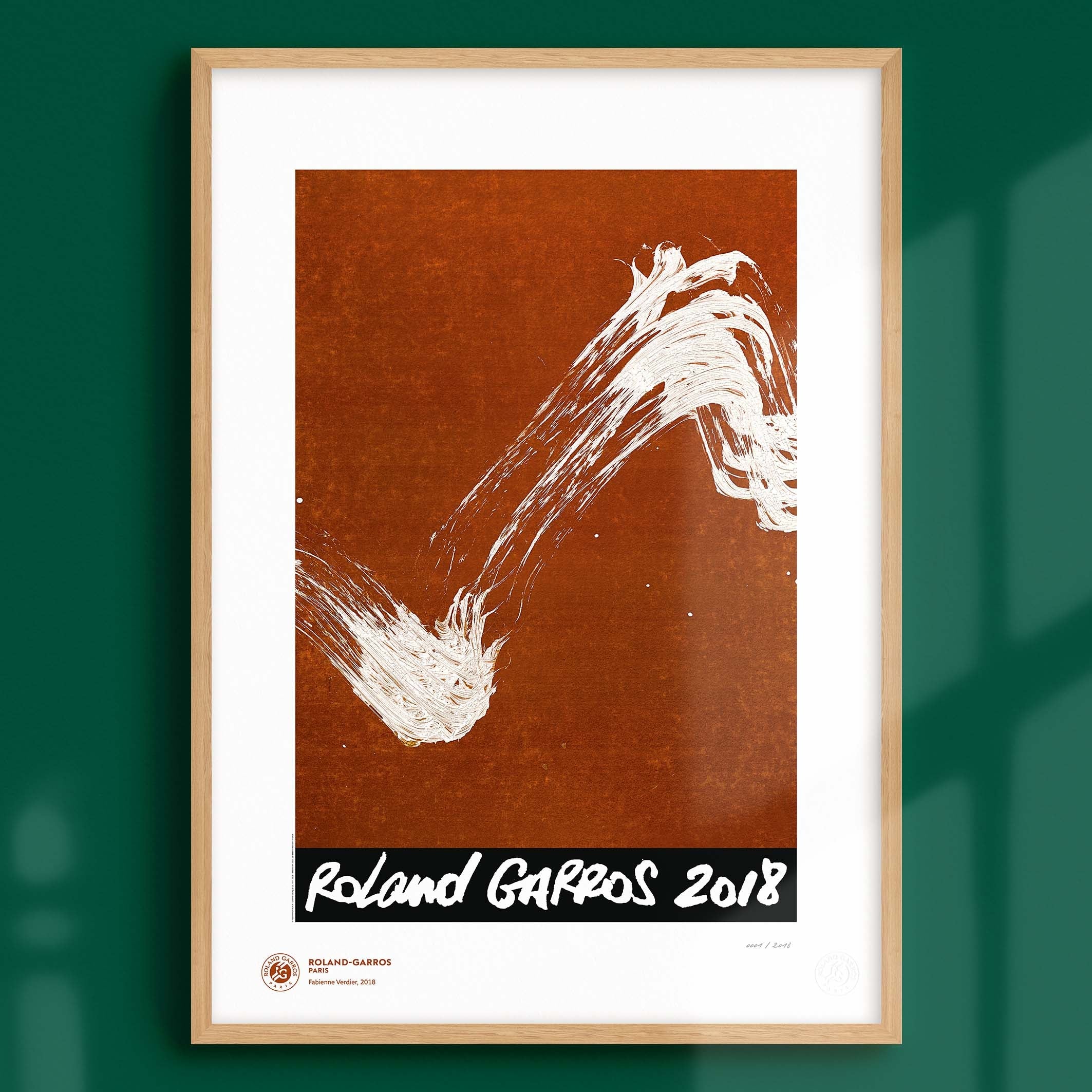 ÉDITION LIMITÉE PREMIUM - Affiche Roland-Garros 2018 par Fabienne VERDIER