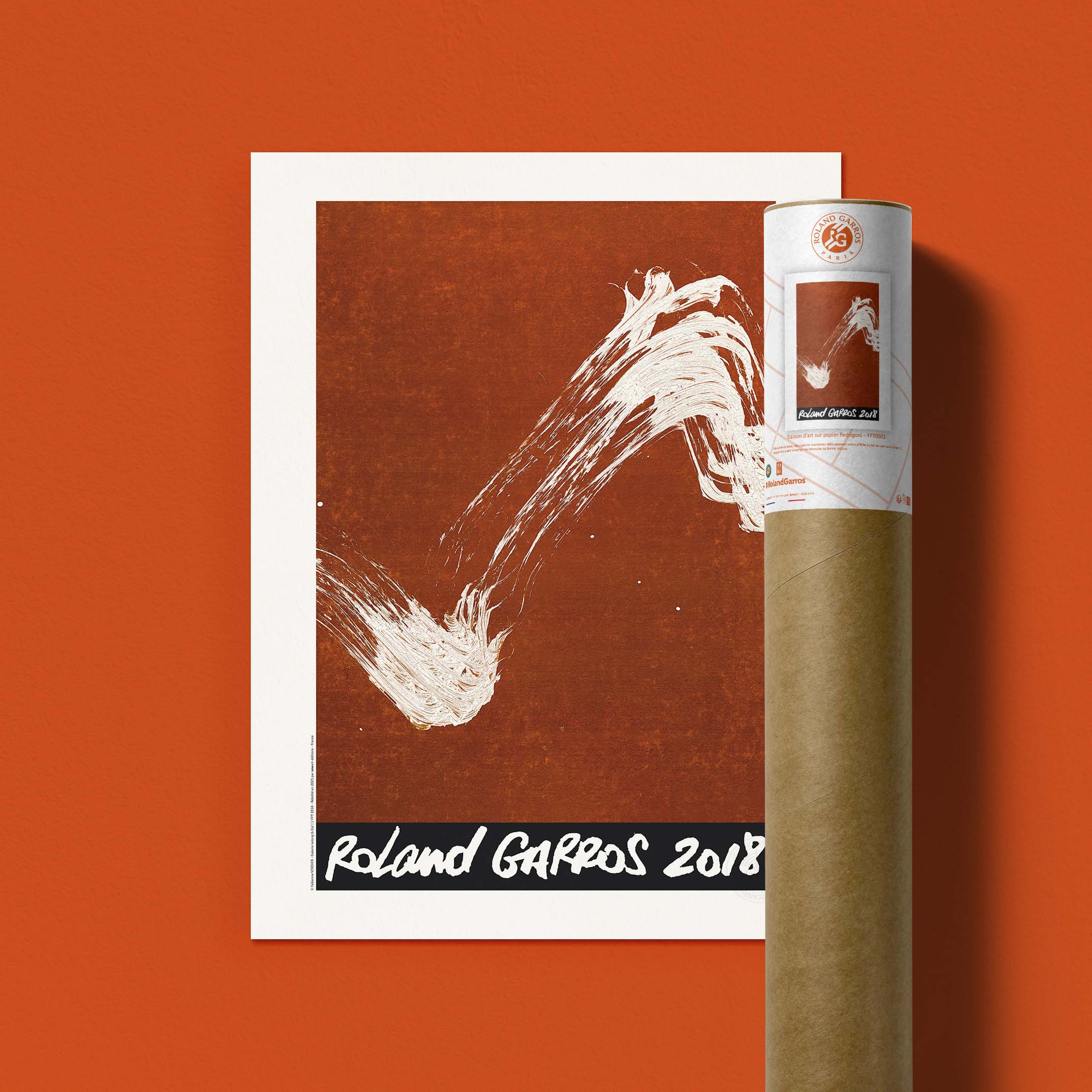 Affiche Roland Garros 2018 par Fabienne VERDIER