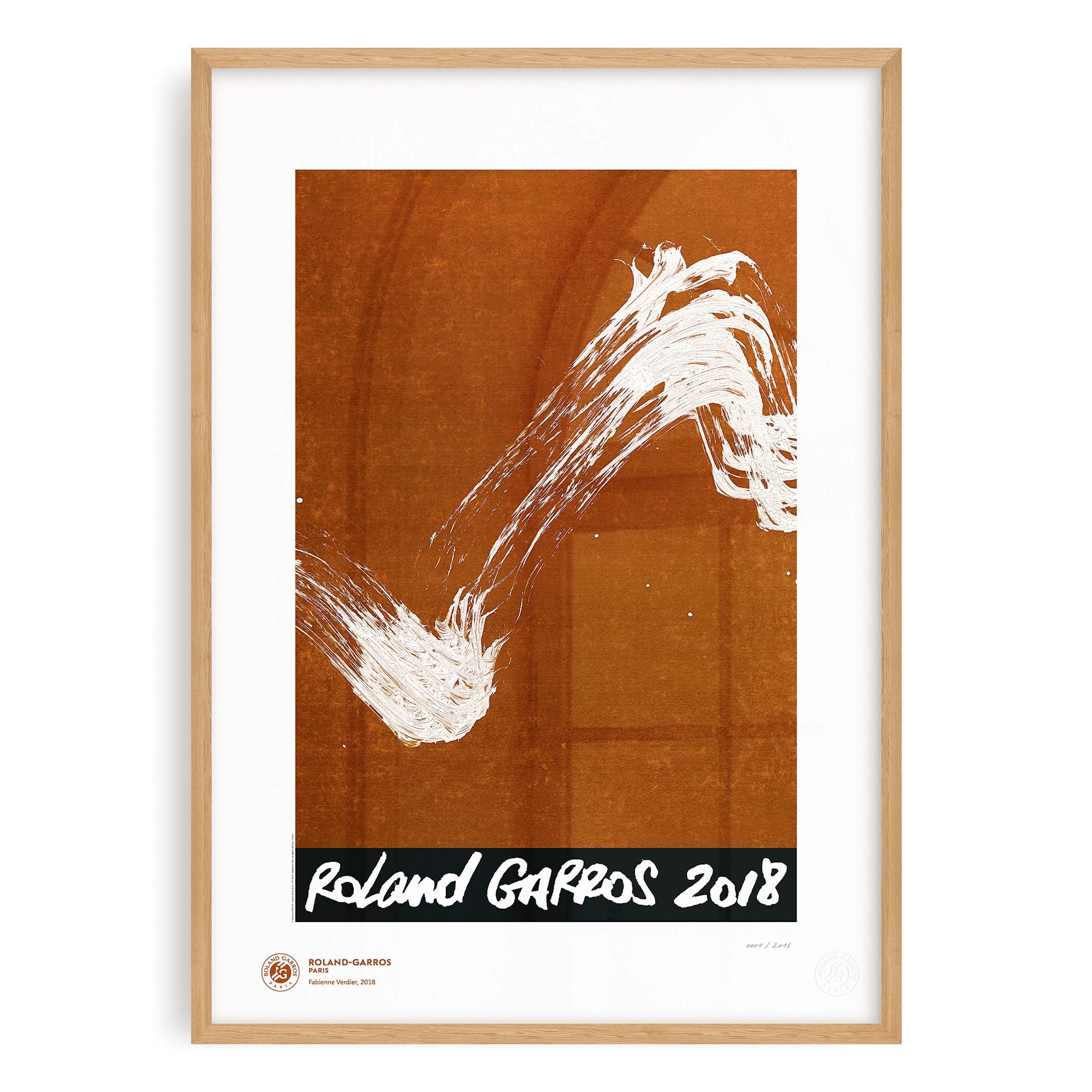 ÉDITION LIMITÉE PREMIUM - Affiche Roland-Garros 2018 par Fabienne VERDIER