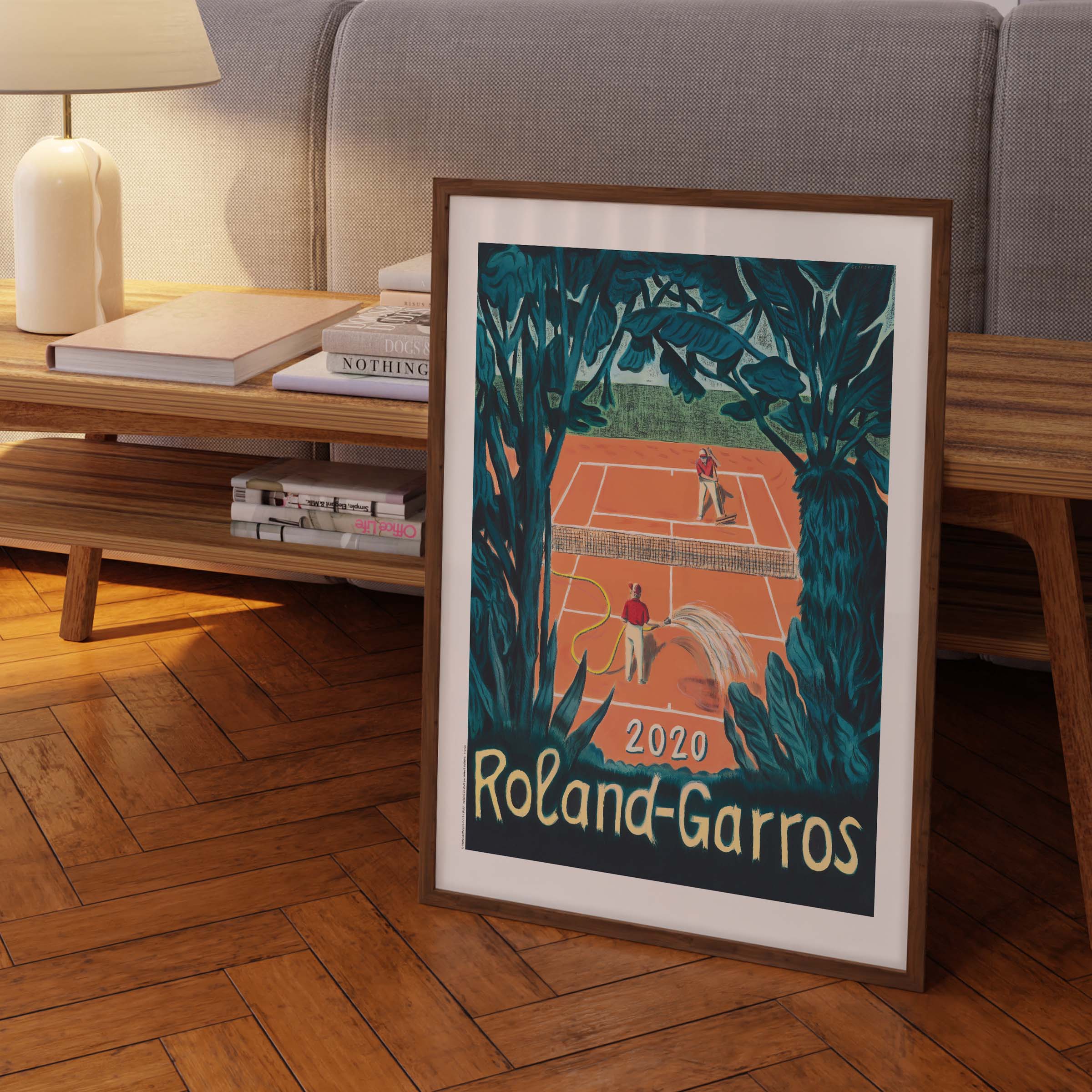 Affiche "Les Imparfaits" Roland-Garros 2020 par Pierre SEINTURIER