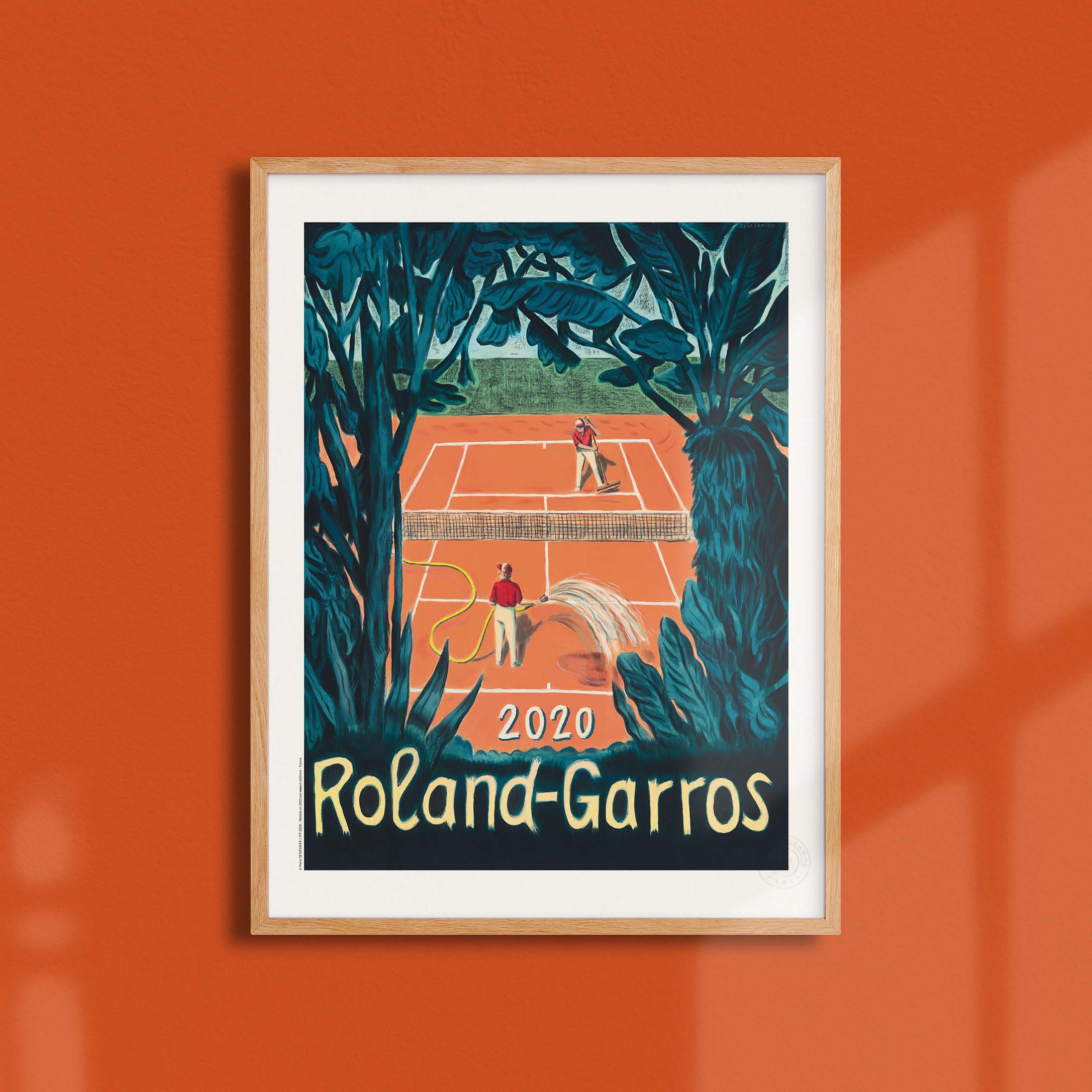 Affiche "Les Imparfaits" Roland-Garros 2020 par Pierre SEINTURIER