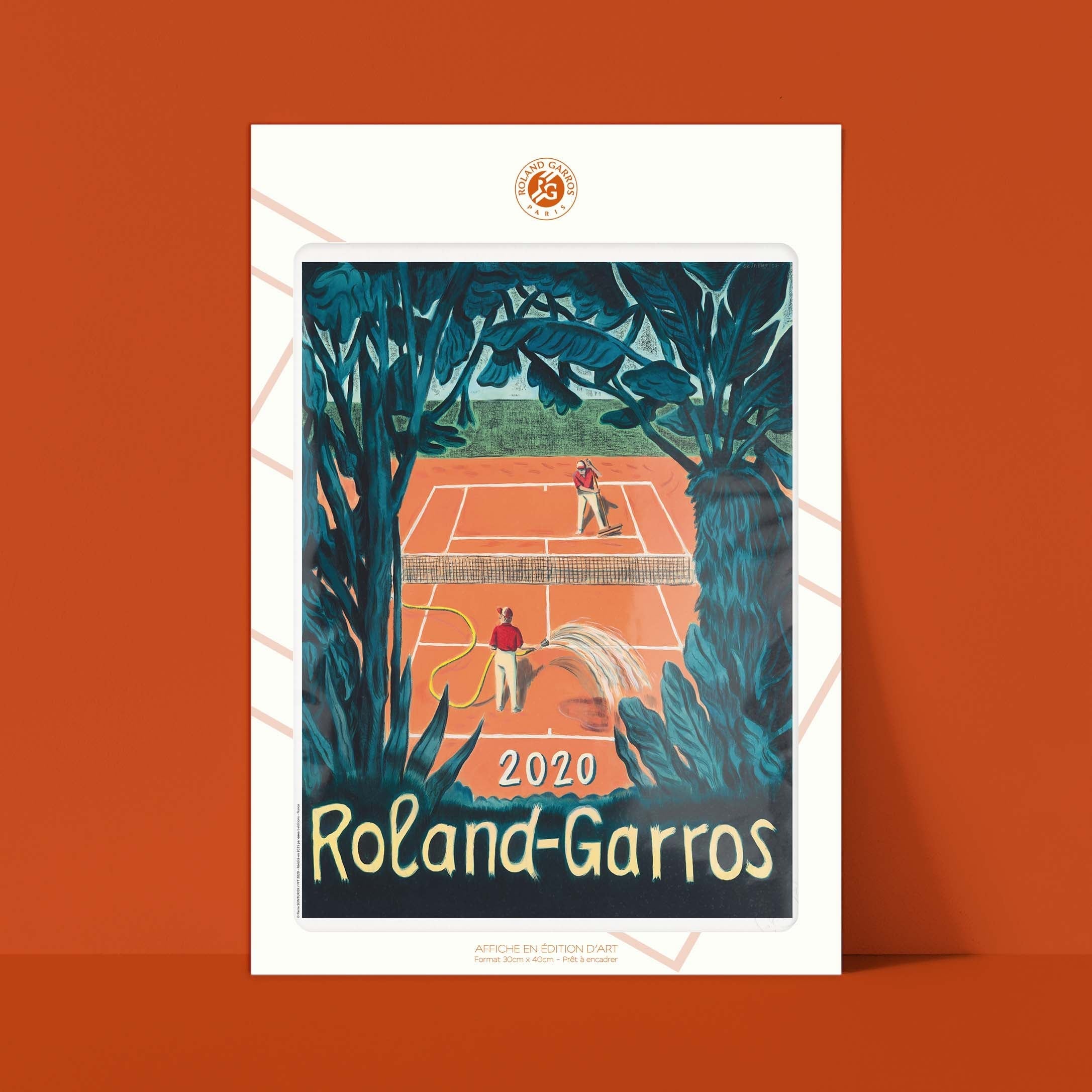Affiche "Les Imparfaits" Roland-Garros 2020 par Pierre SEINTURIER