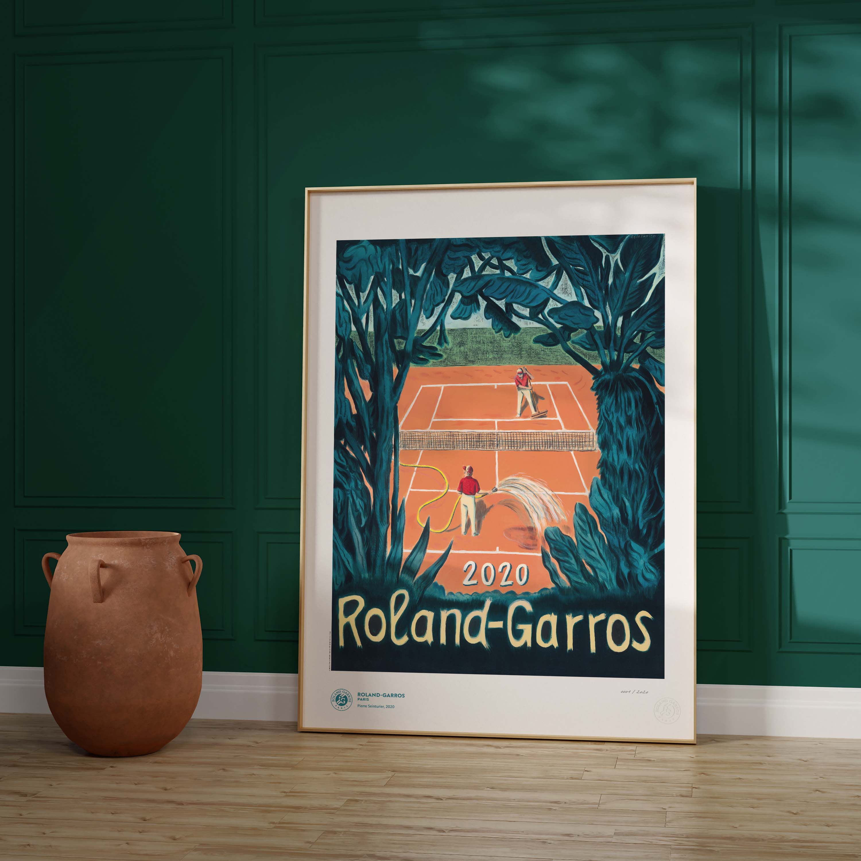ÉDITION LIMITÉE PREMIUM - Affiche Roland-Garros 2020 par Pierre SEINTURIER