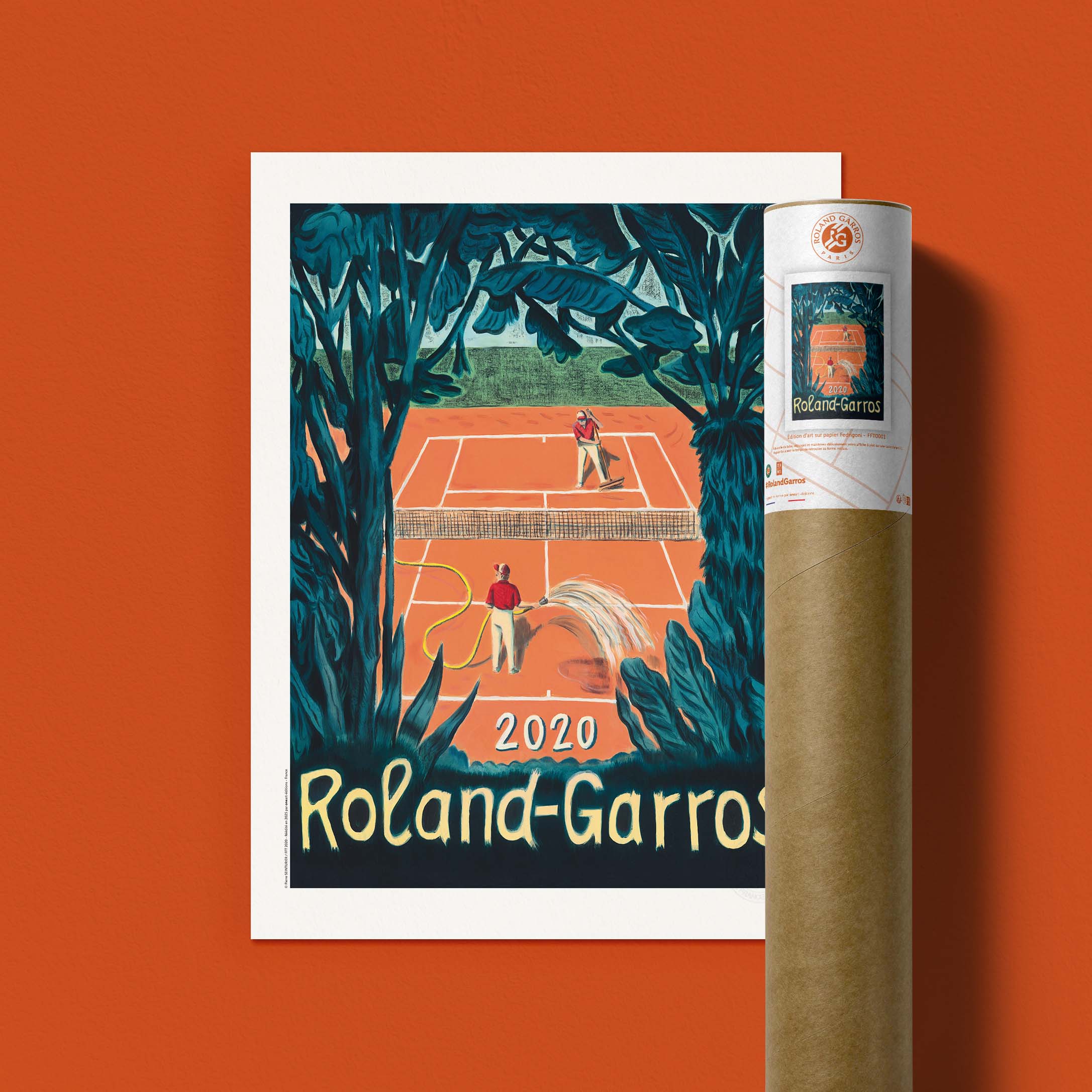 Affiche Roland Garros 2020 par Pierre SEINTURIER