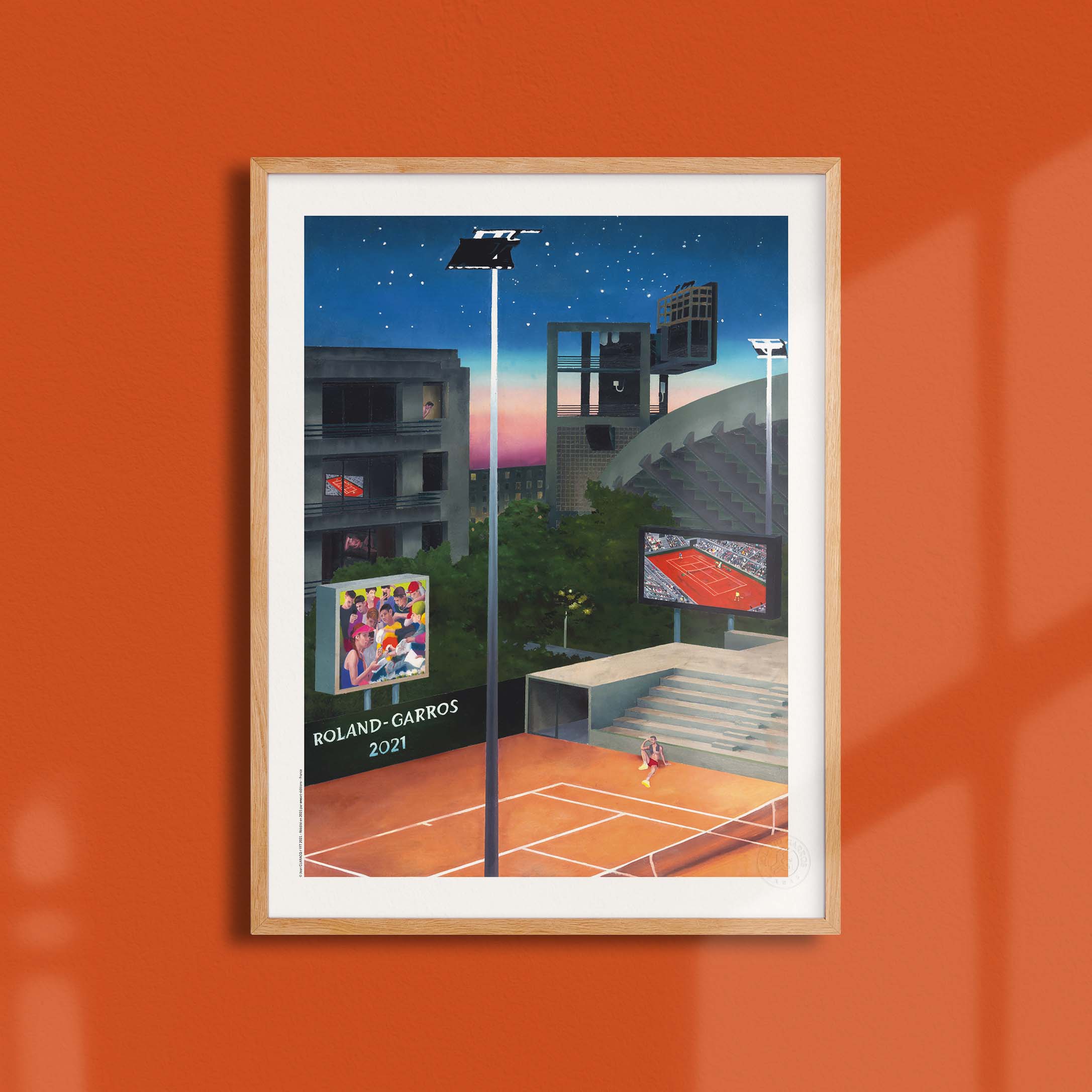Affiche Roland-Garros 2021 par Jean CLARACQ