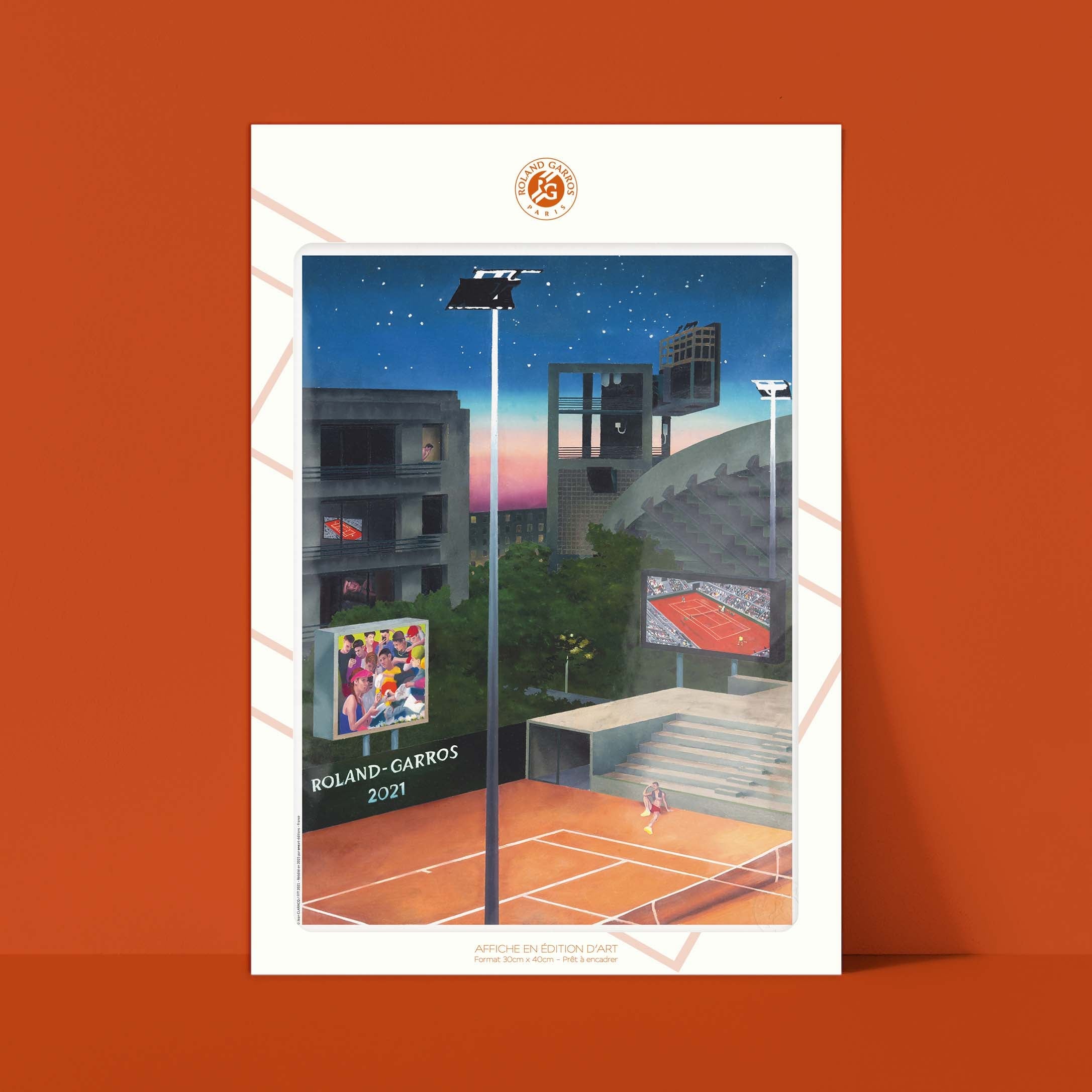 Affiche Roland-Garros 2021 par Jean CLARACQ