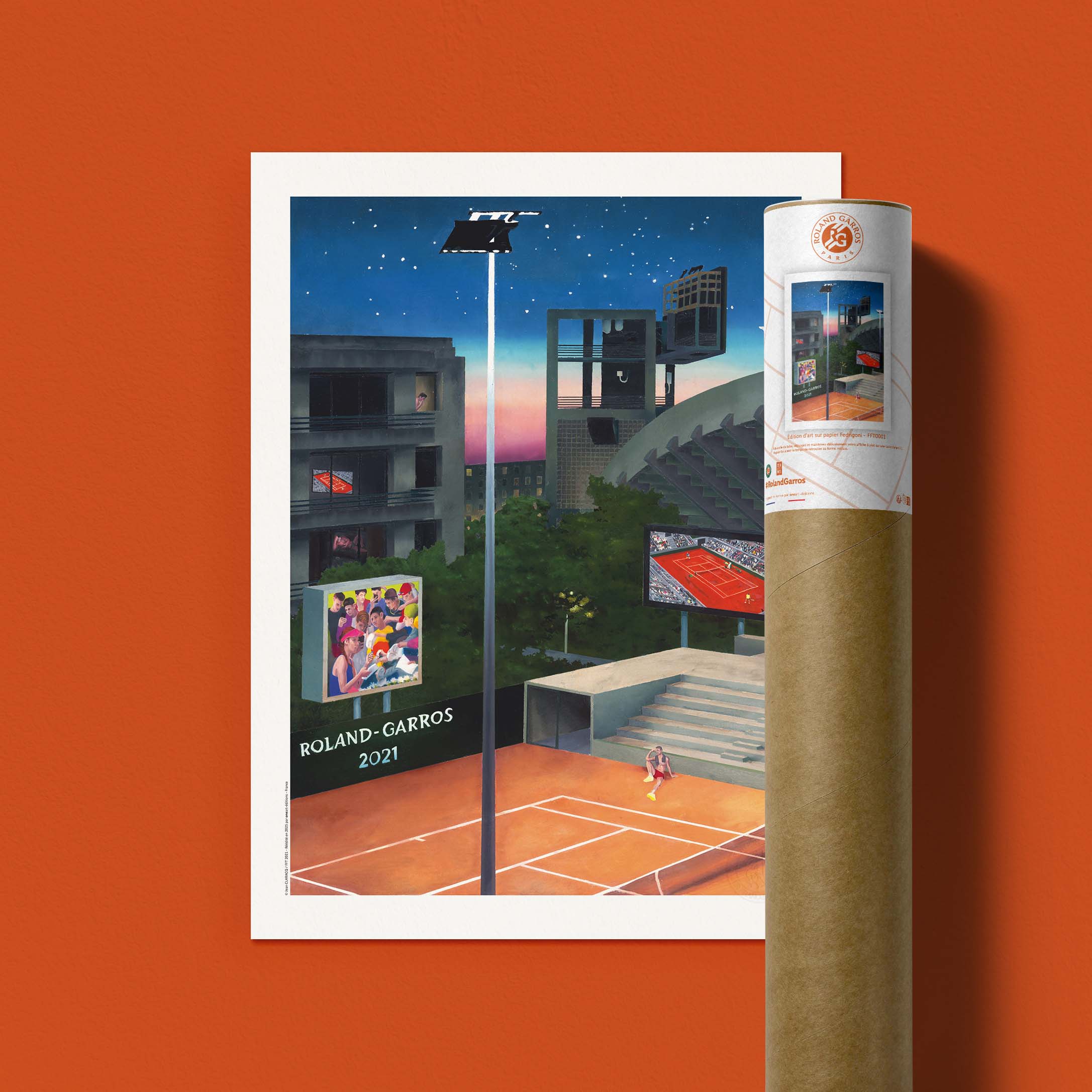 Affiche Roland-Garros 2021 par Jean CLARACQ