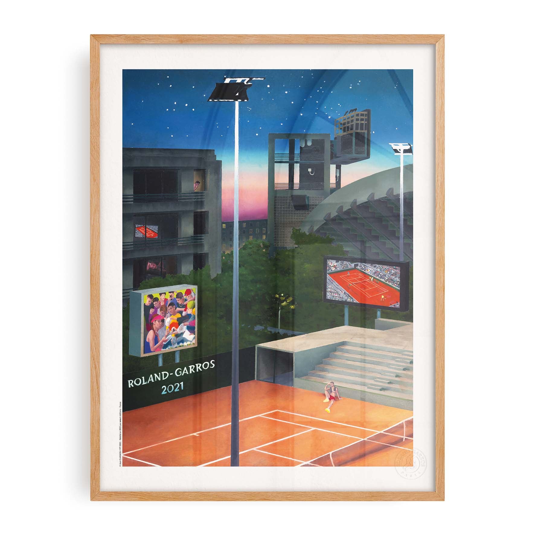 Affiche Roland-Garros 2021 par Jean CLARACQ