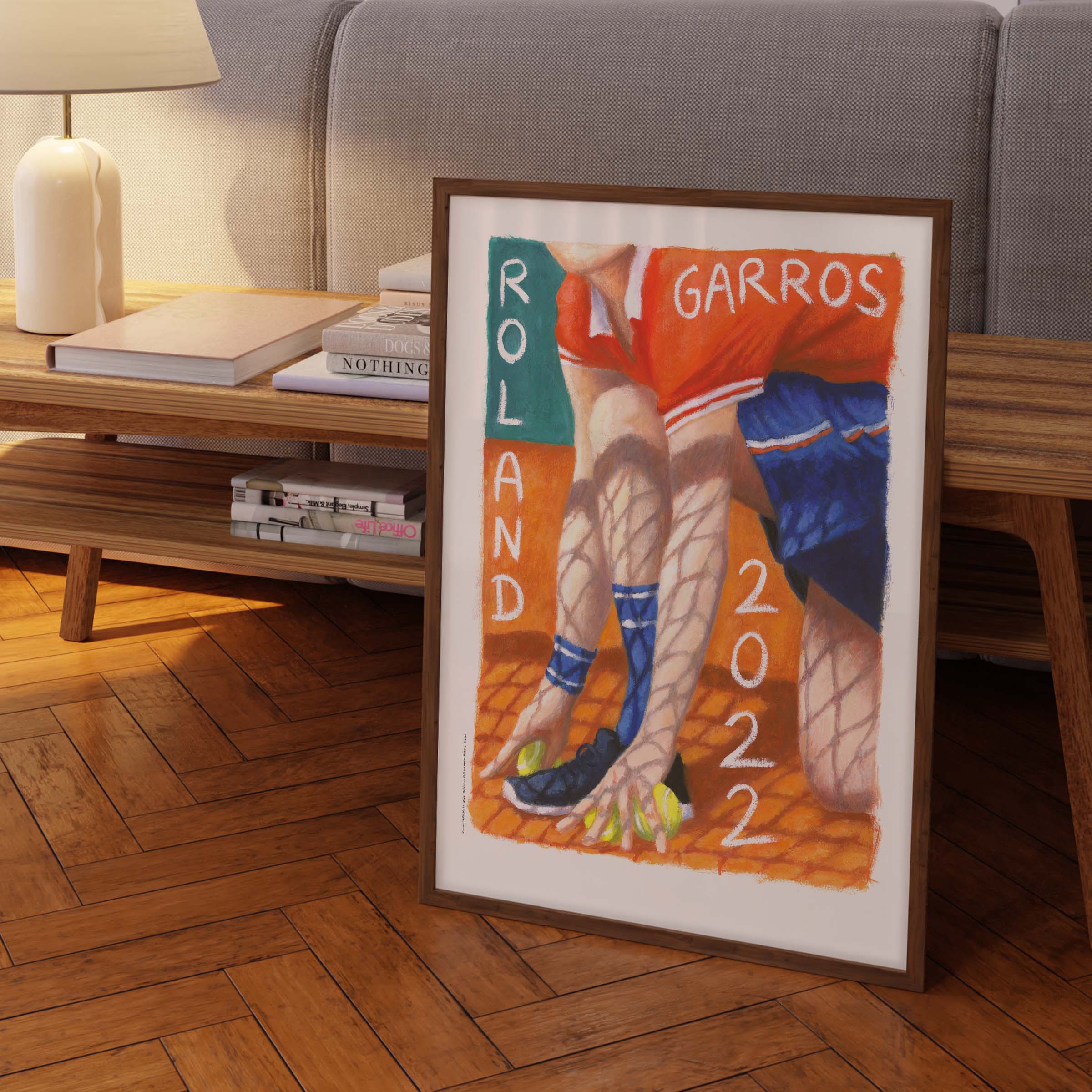 Affiche "Les Imparfaits" Roland-Garros 2022 par Louise SARTOR