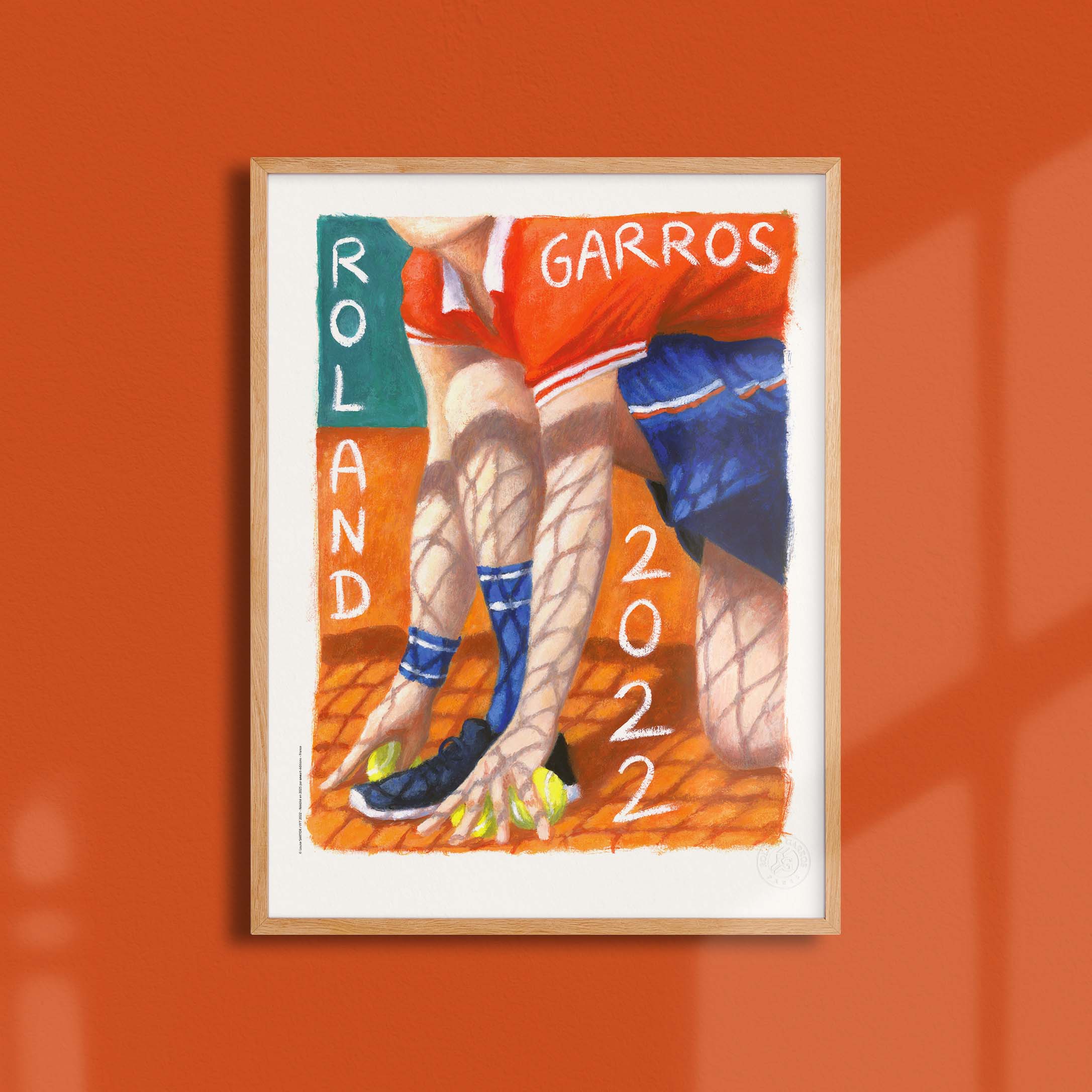 Affiche "Les Imparfaits" Roland-Garros 2022 par Louise SARTOR