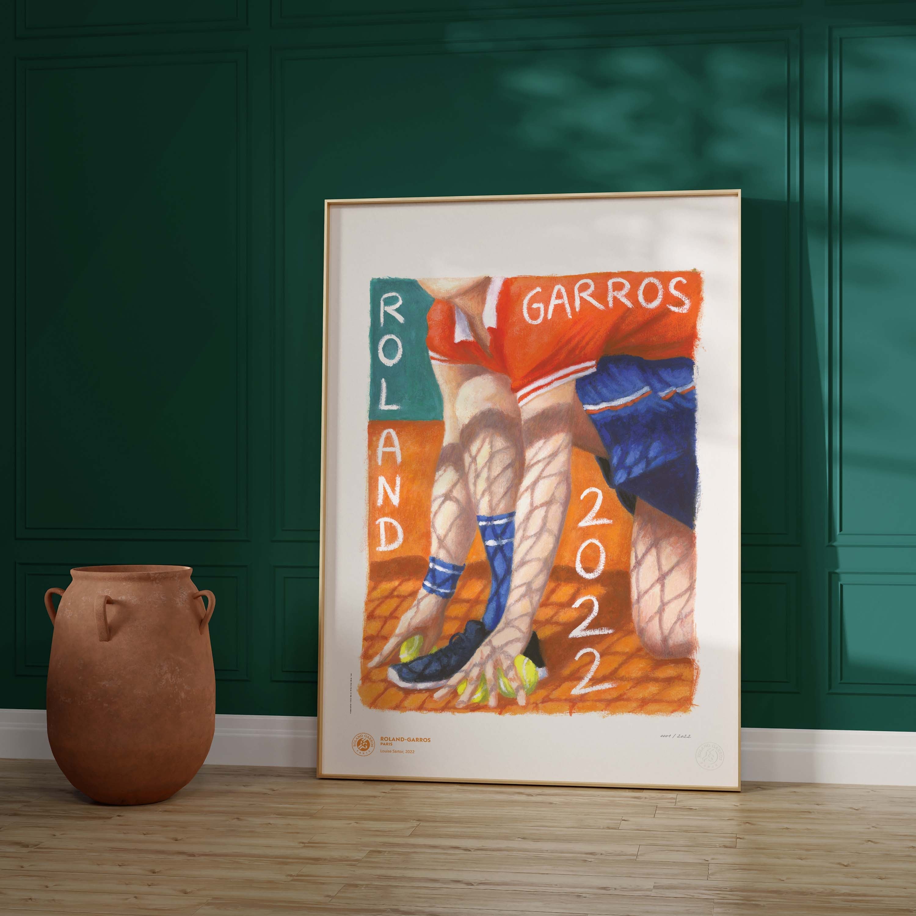 ÉDITION LIMITÉE PREMIUM - Affiche Roland-Garros 2022 par Louise SARTOR