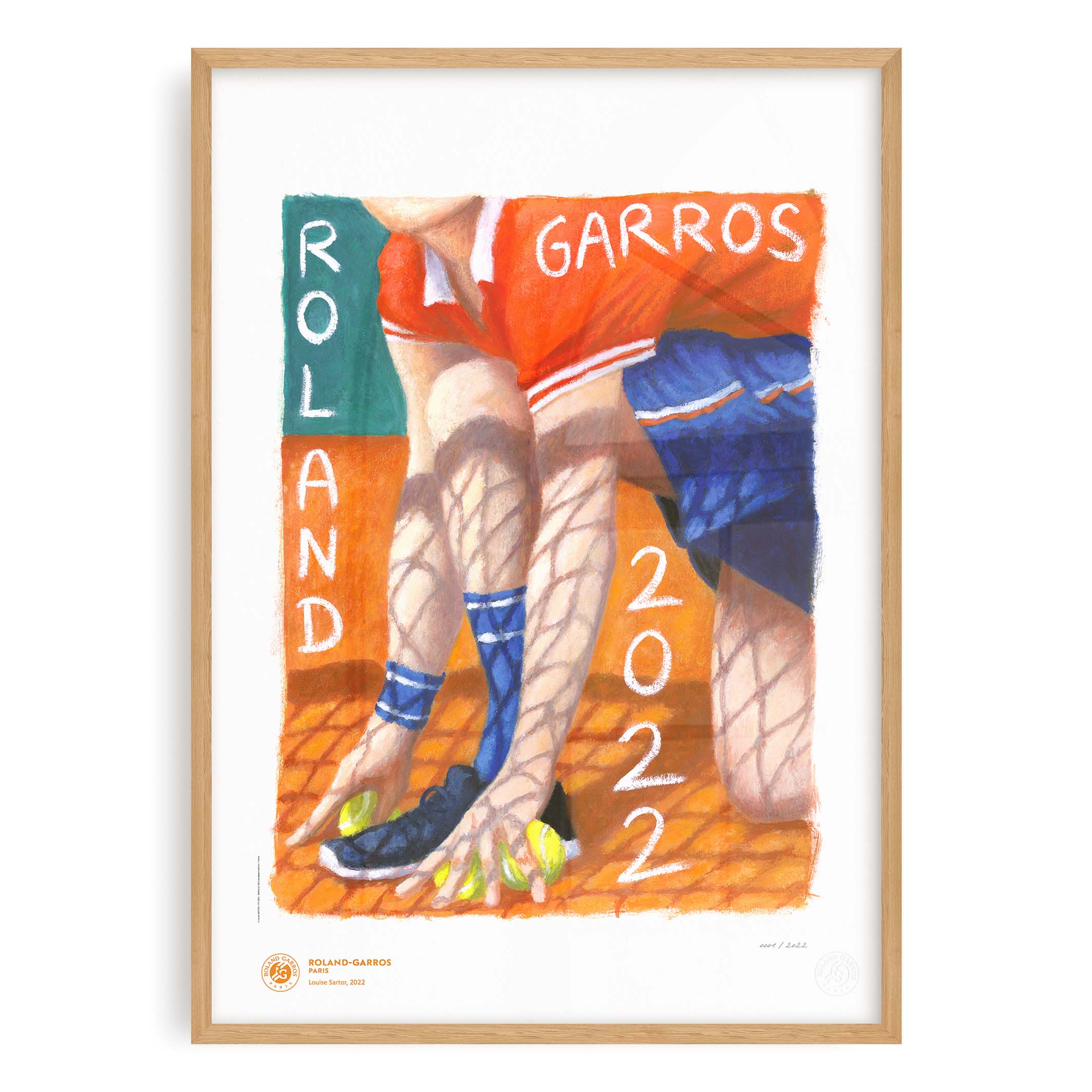 ÉDITION LIMITÉE PREMIUM - Affiche Roland-Garros 2022 par Louise SARTOR