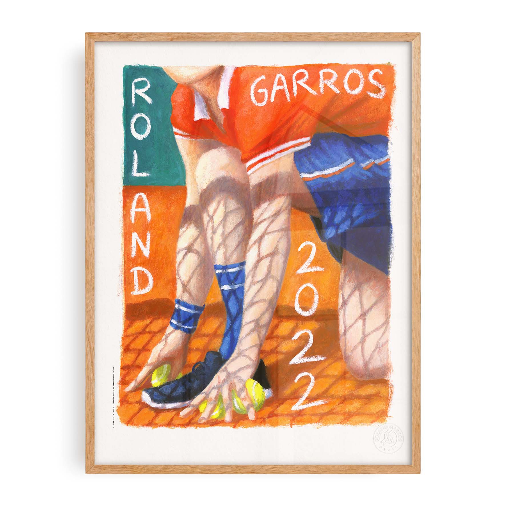 Affiche "Les Imparfaits" Roland-Garros 2022 par Louise SARTOR