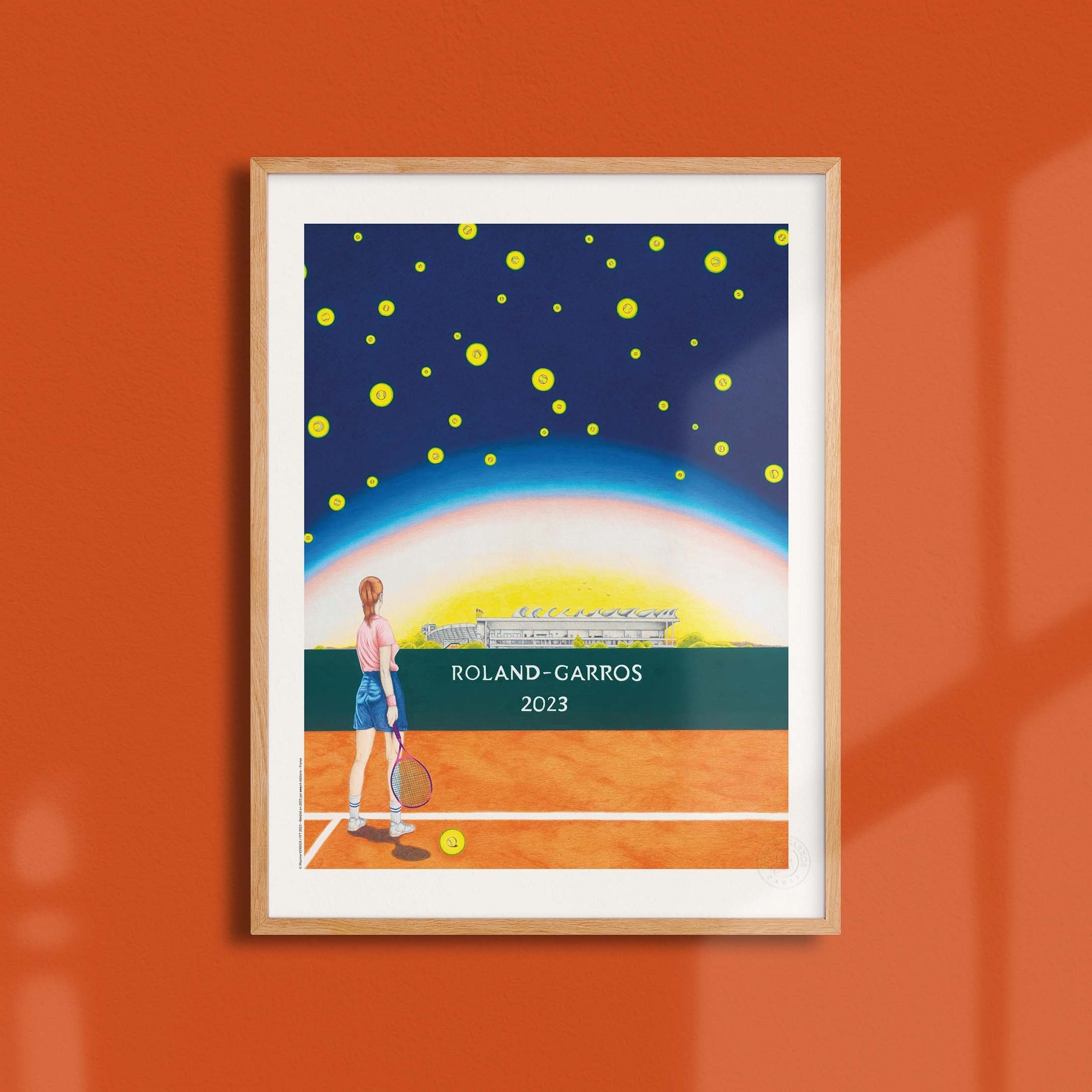 Affiche "Les Imparfaits" Roland-Garros 2023 par Maxime VERDIER