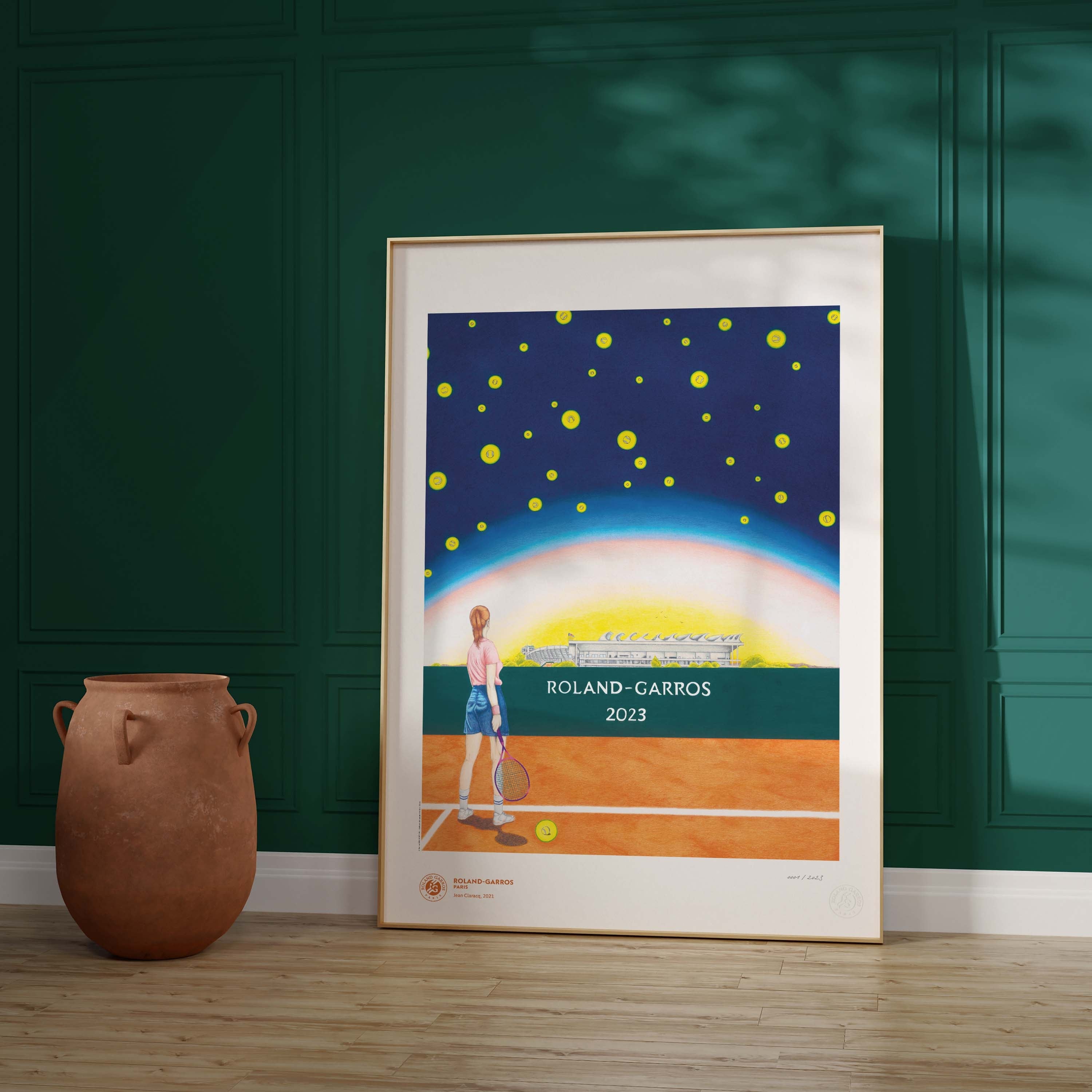 ÉDITION LIMITÉE PREMIUM - Affiche Roland-Garros 2023 par Maxime VERDIER