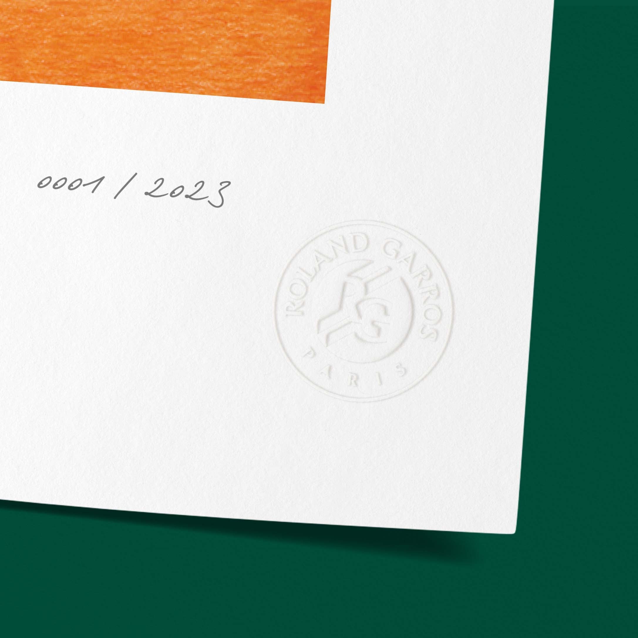 ÉDITION LIMITÉE PREMIUM - Affiche Roland-Garros 2023 par Maxime VERDIER