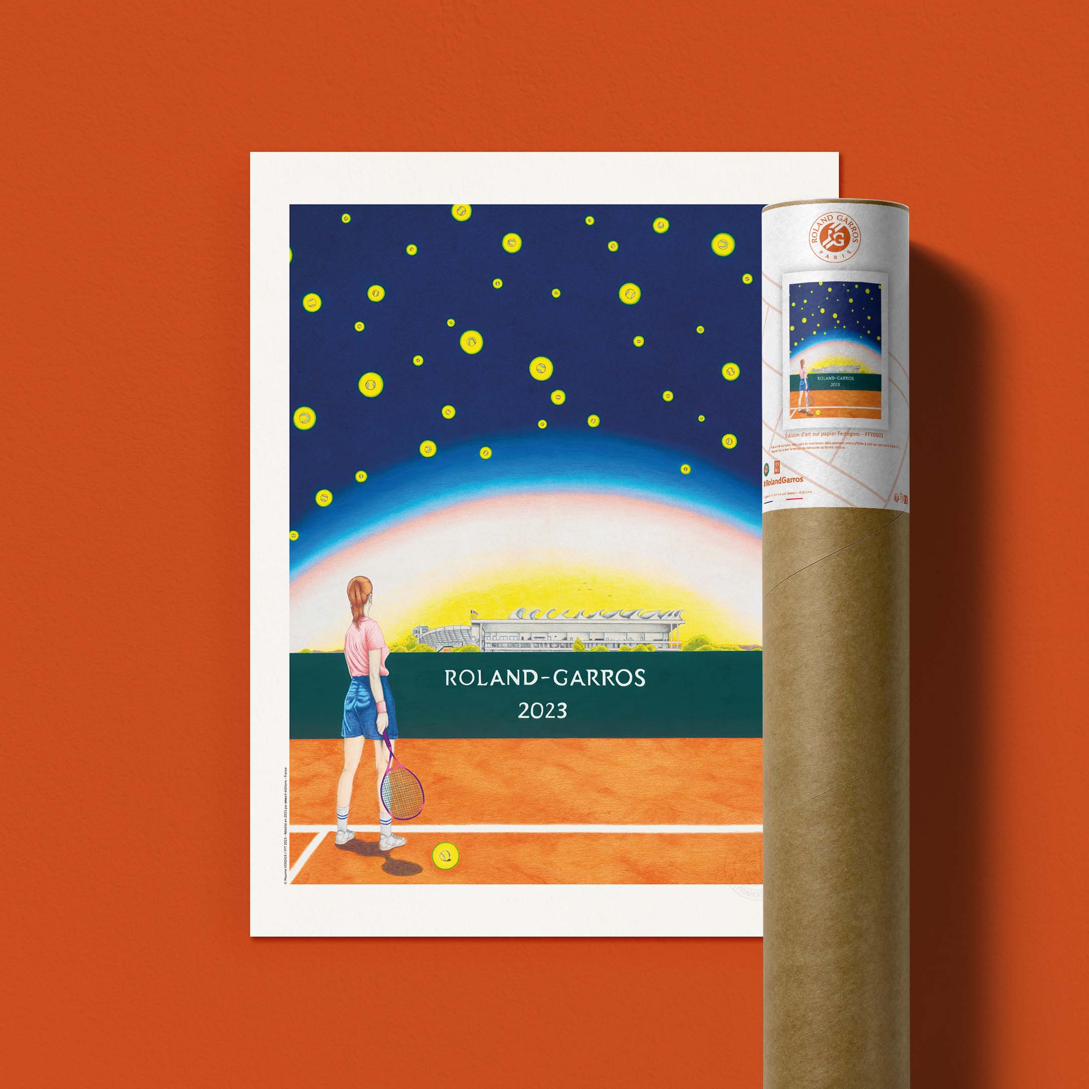 Affiche Roland-Garros 2023 par Maxime VERDIER