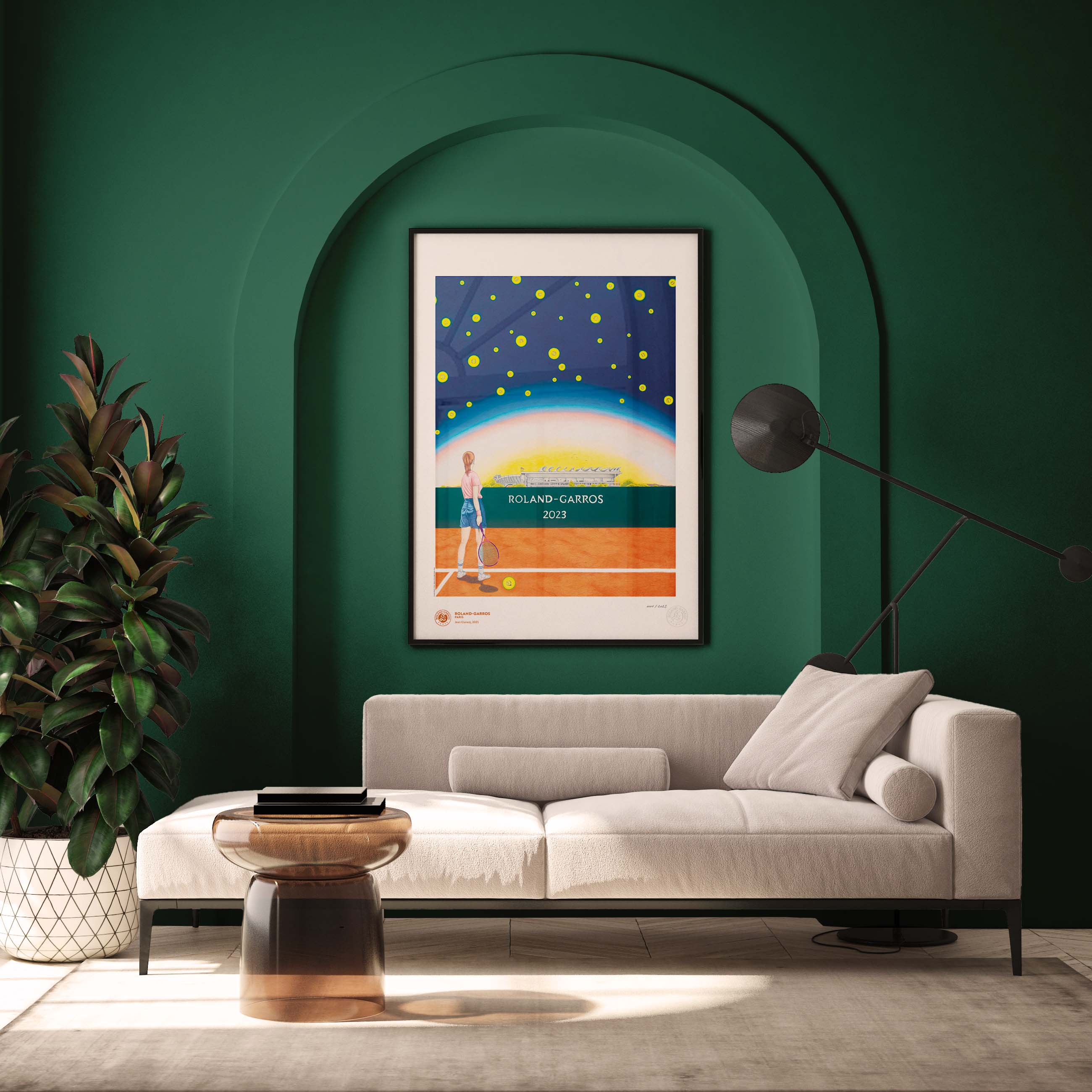 ÉDITION LIMITÉE PREMIUM - Affiche Roland-Garros 2023 par Maxime VERDIER