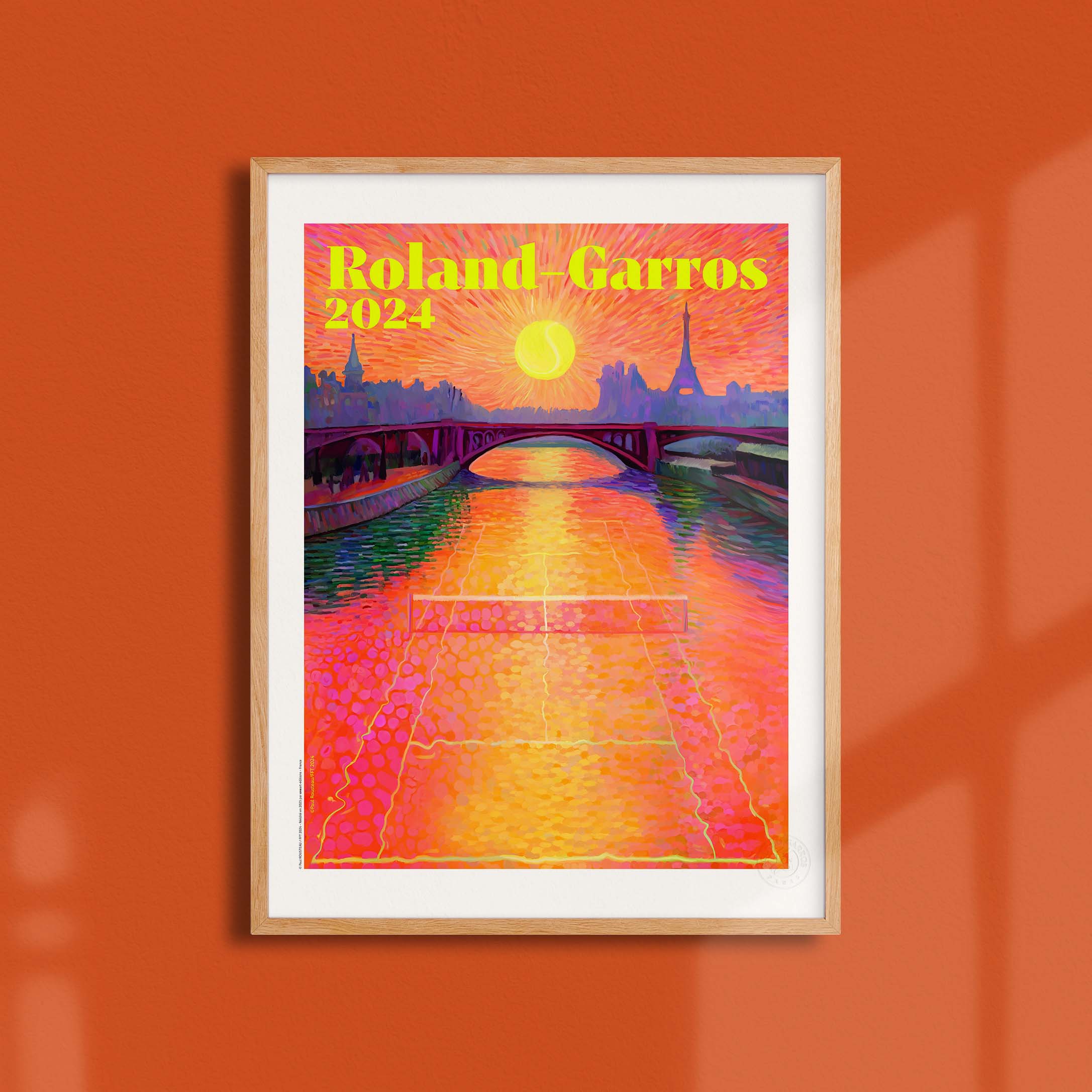Affiche Roland-Garros 2024 par Paul ROUSTEAU