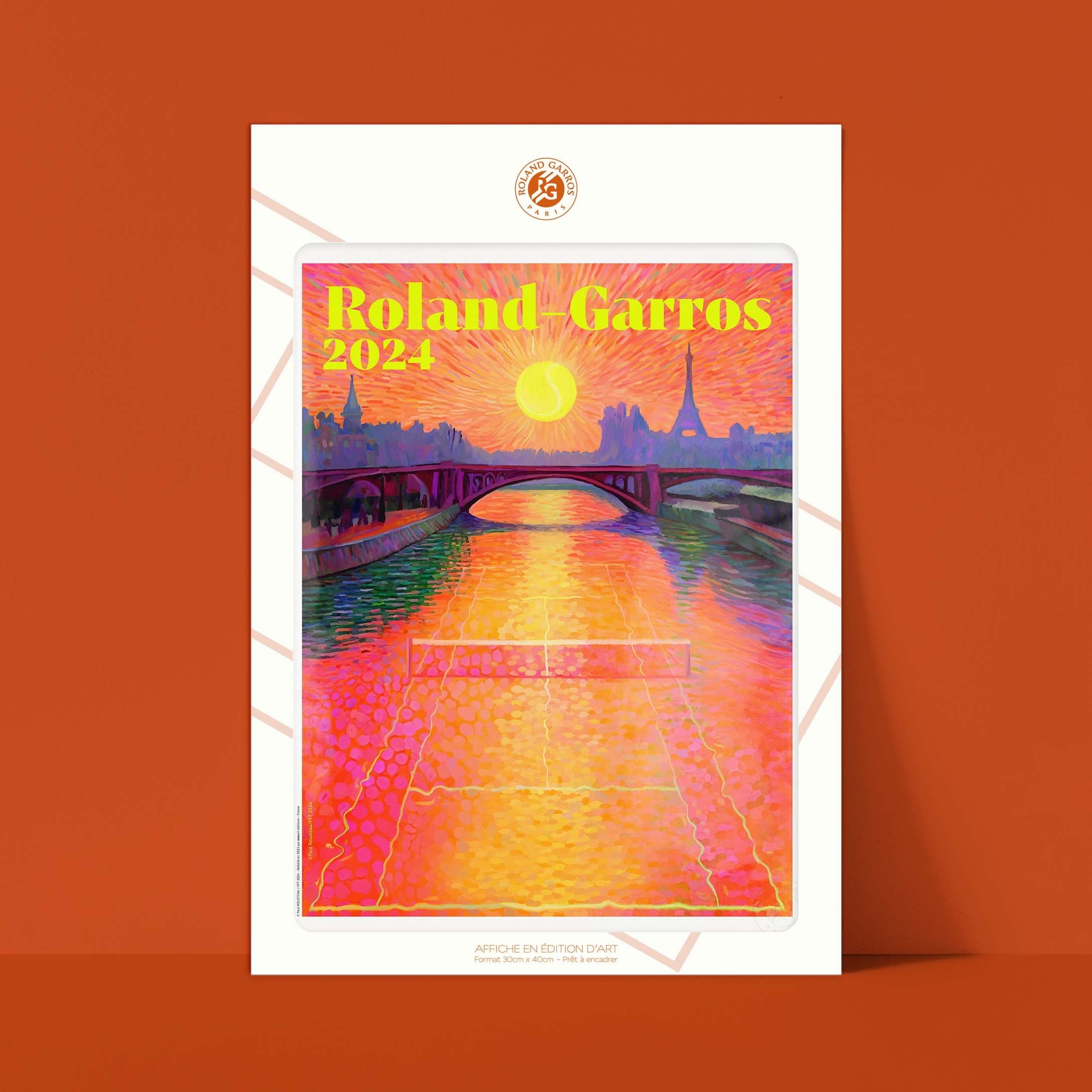 Affiche Roland-Garros 2024 par Paul ROUSTEAU