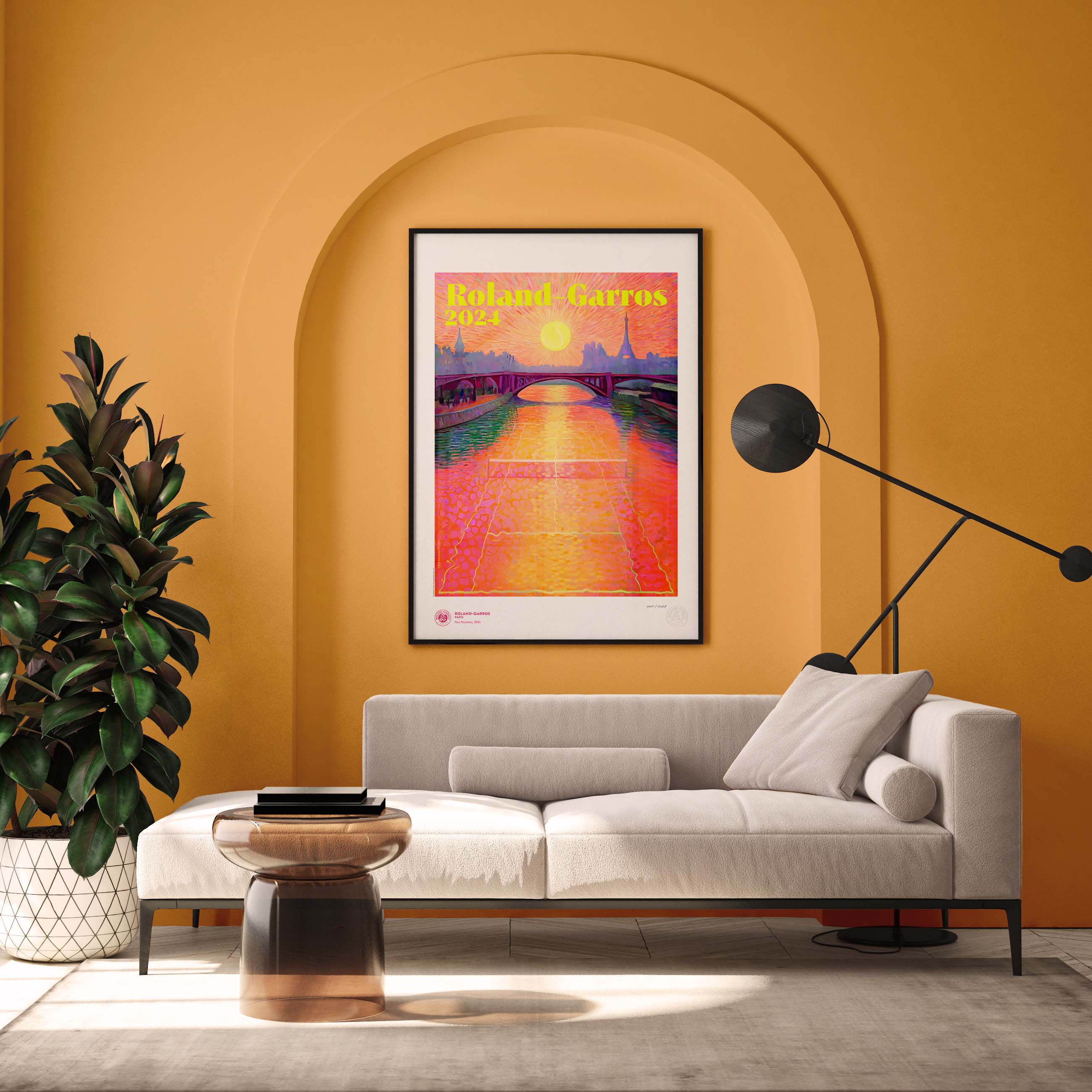 ÉDITION LIMITÉE PREMIUM - Affiche Roland-Garros 2024 par Paul ROUSTEAU