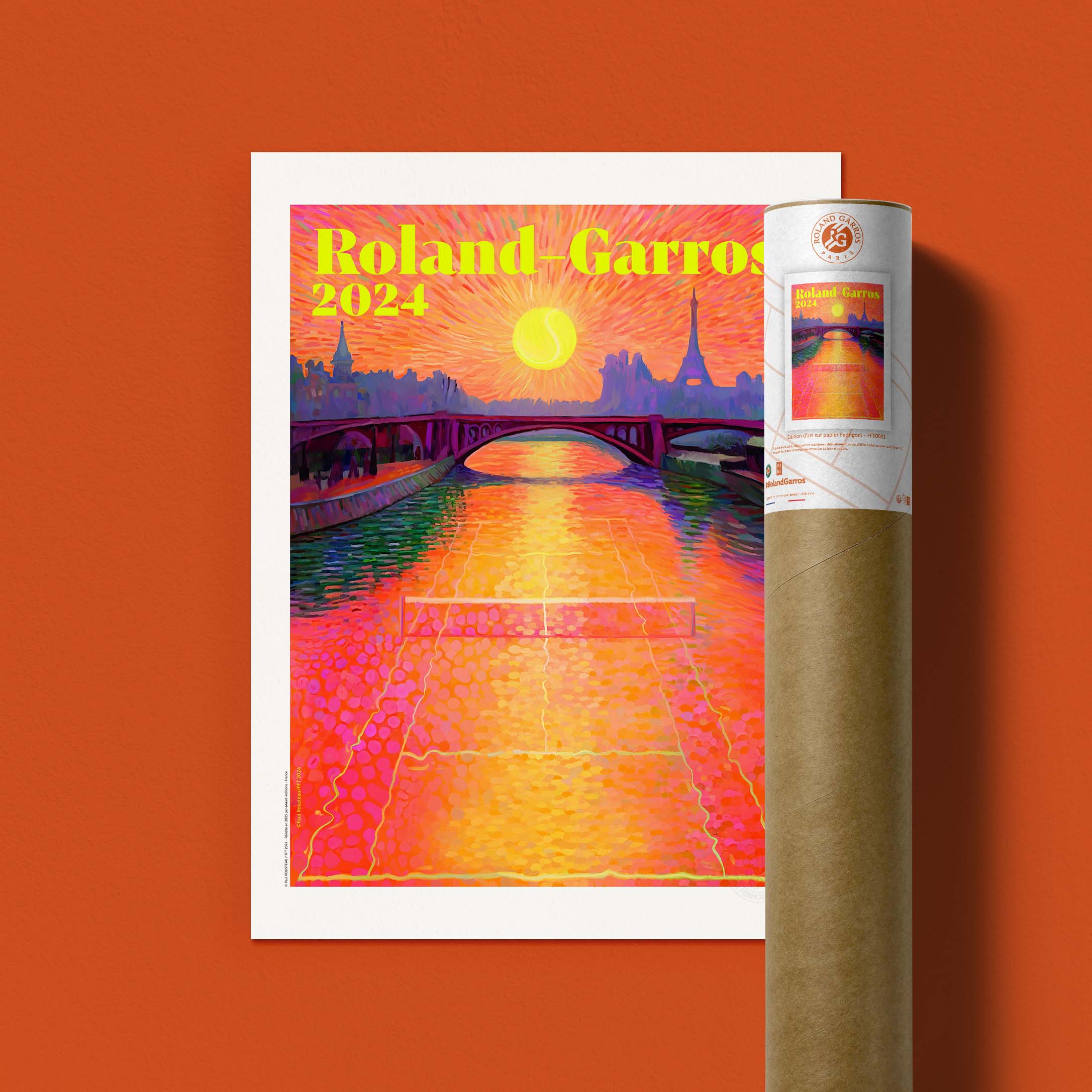 Affiche Roland-Garros 2024 par Paul ROUSTEAU