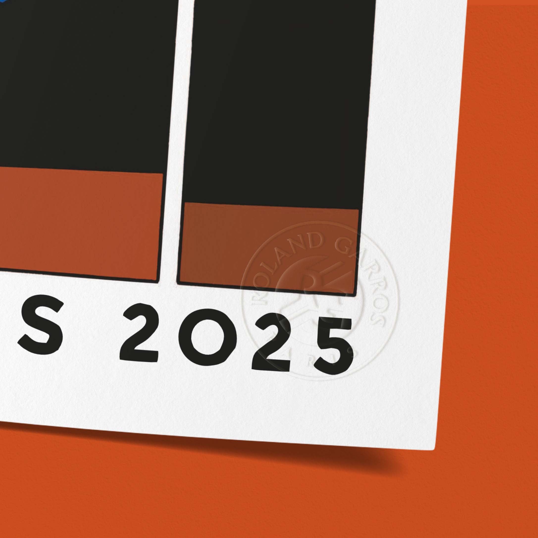 Affiche "Les Imparfaits" Roland-Garros 2025 par Marc-Antoine MATHIEU