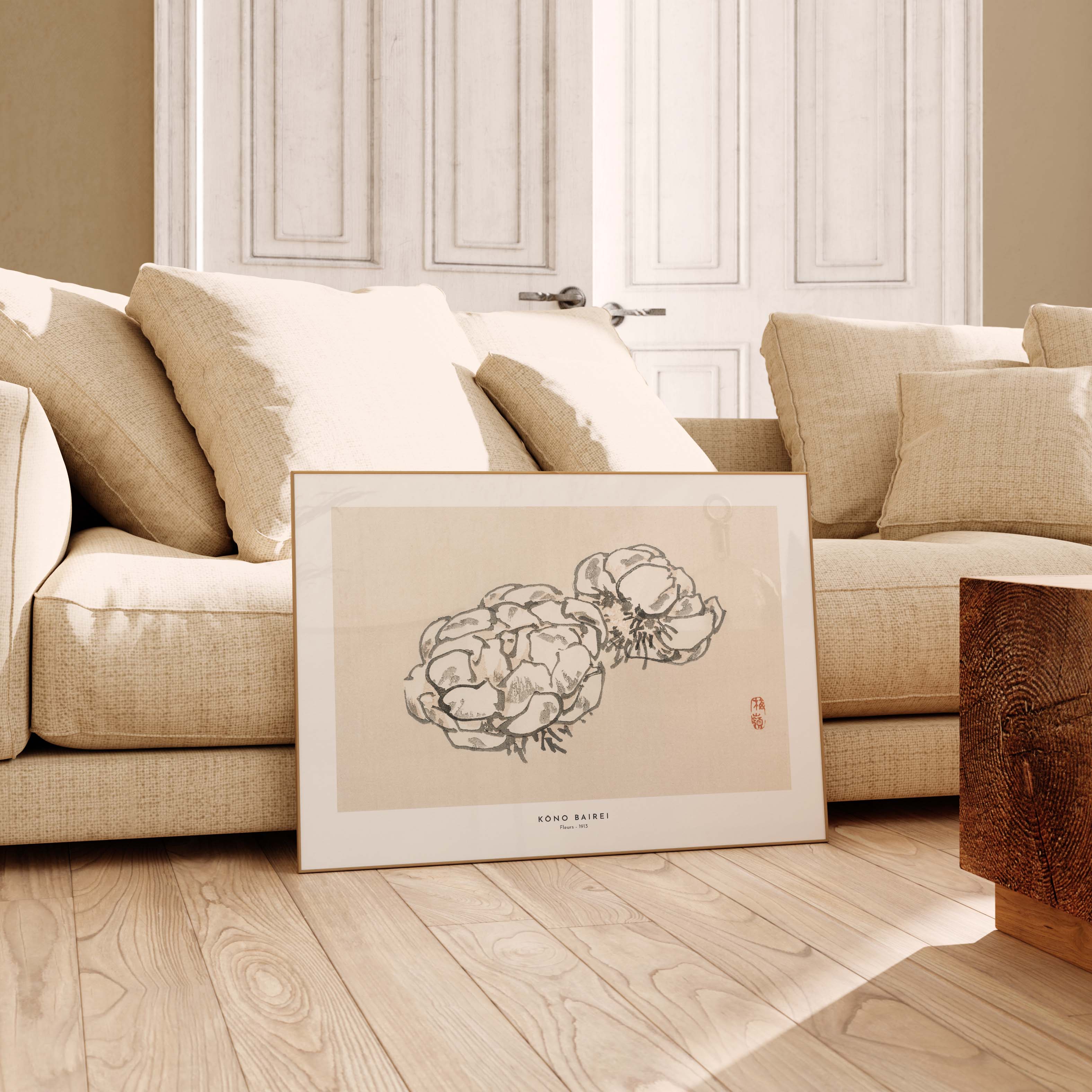 Estampe japonaise - Fleurs-oneart.fr