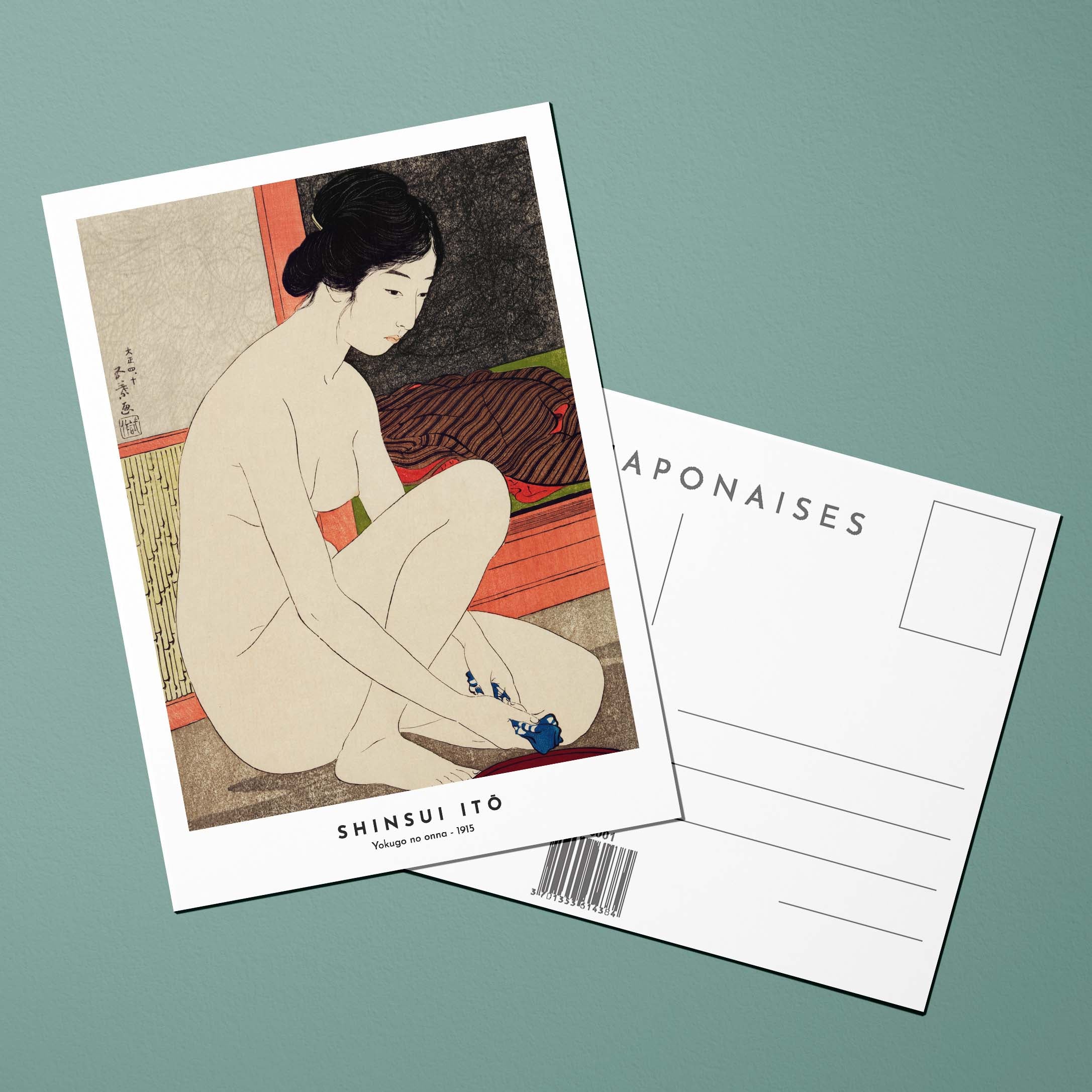 Cartolina Stampa giapponese Yokugo no onna