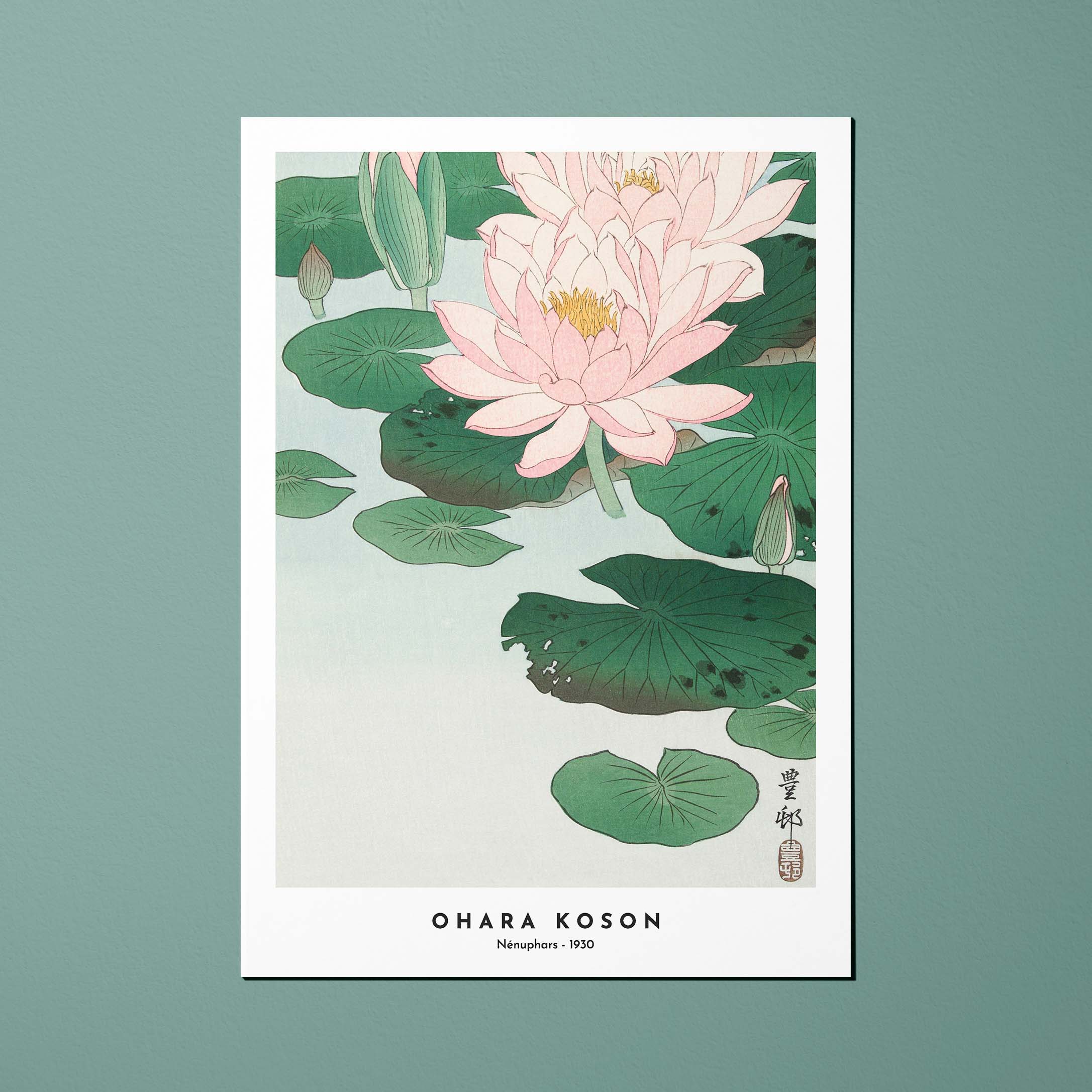 Cartolina Stampe giapponesi Ninfee