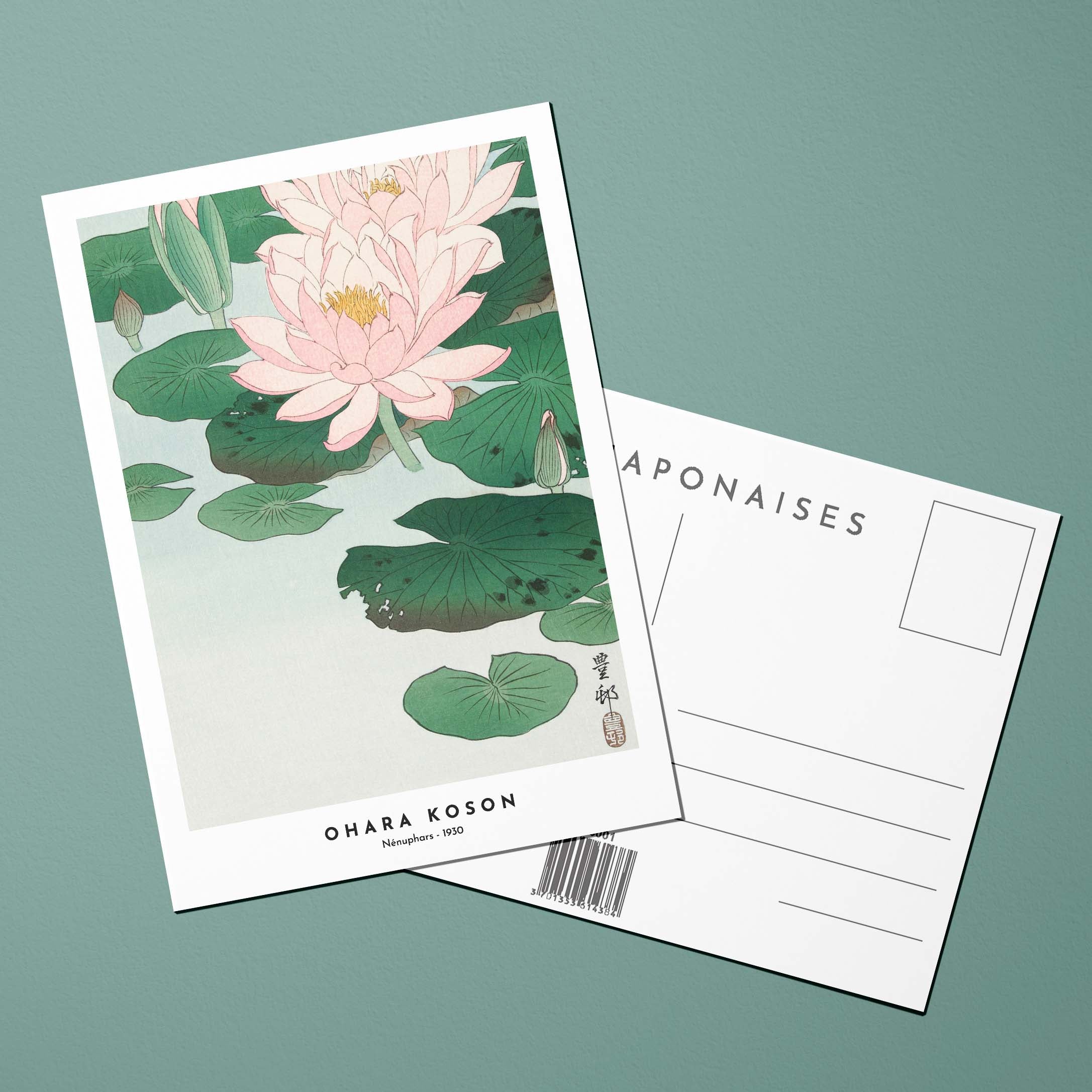 Cartolina Stampe giapponesi Ninfee