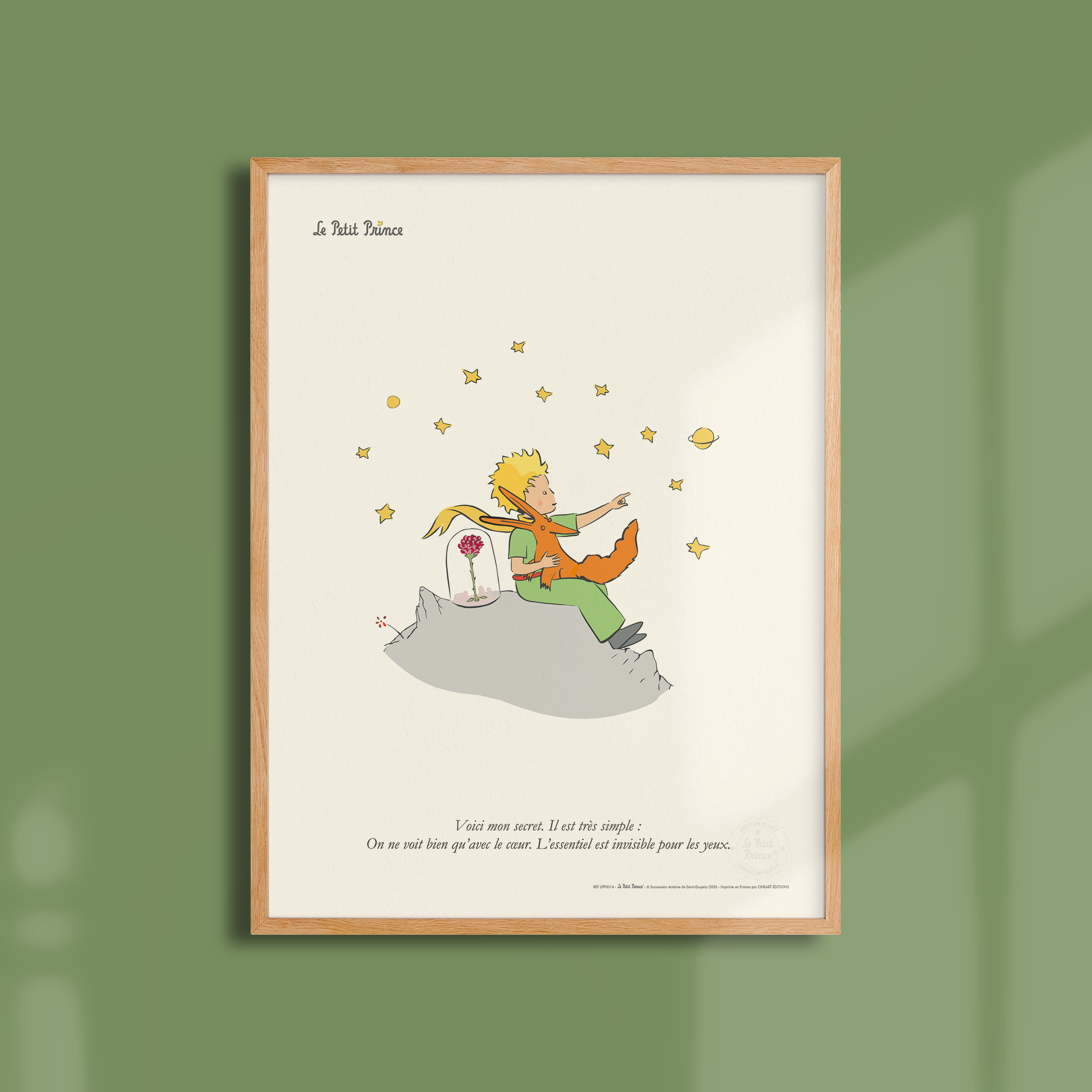 Affiche Le Petit Prince Secret, rose