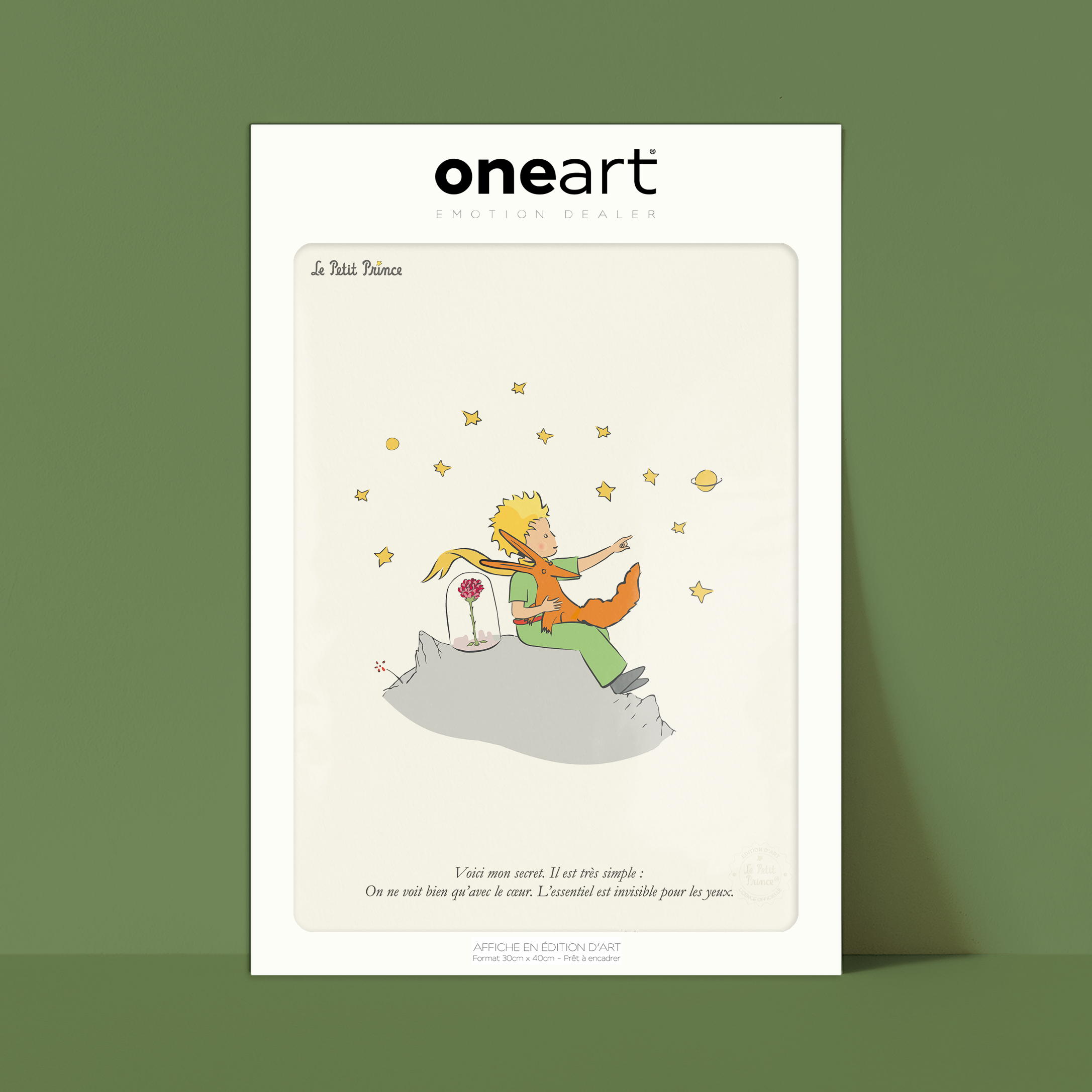 Affiche Le Petit Prince Secret, rose