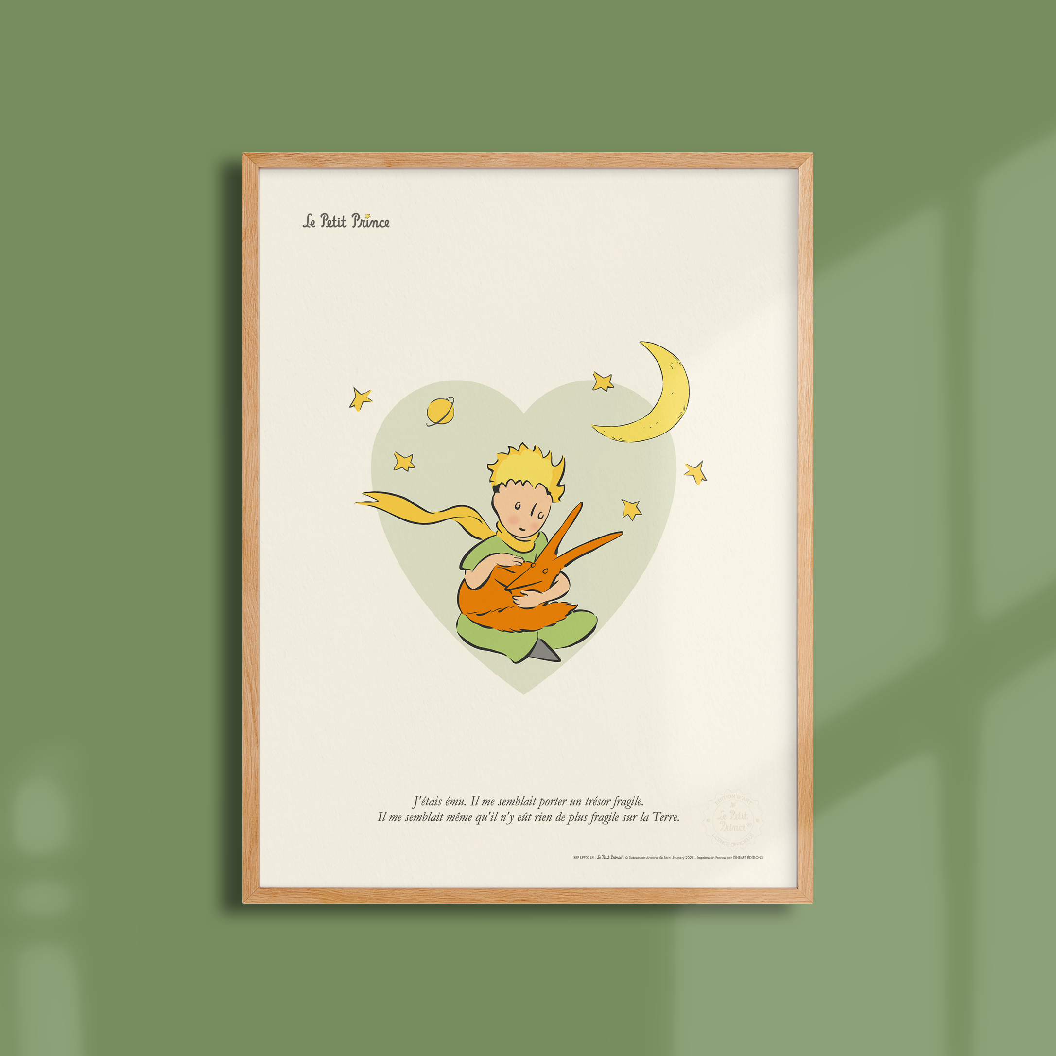 Affiche Le Petit Prince Trésor fragile, cœur