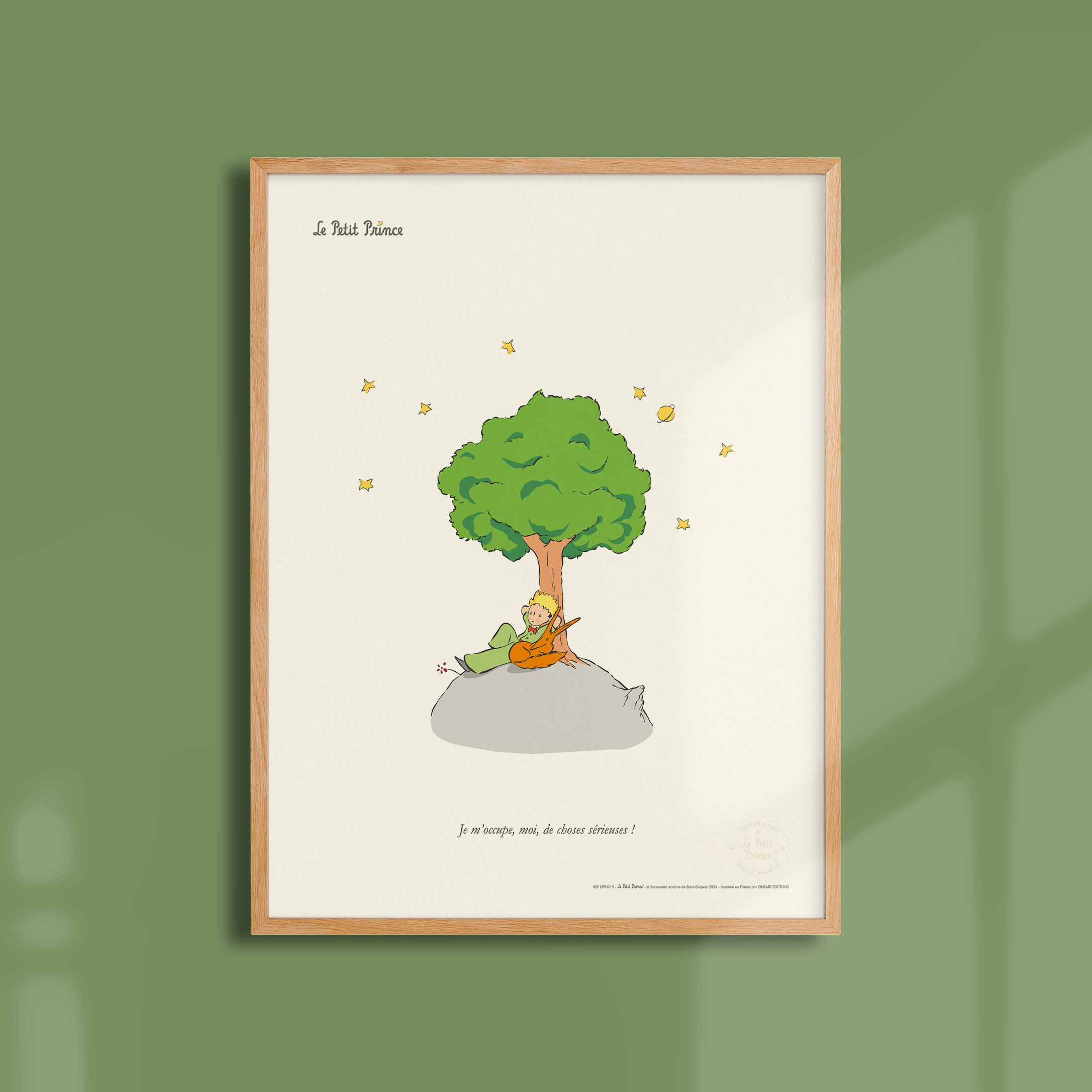 Affiche Le Petit Prince Le Petit Prince et le Renard sous l'arbre