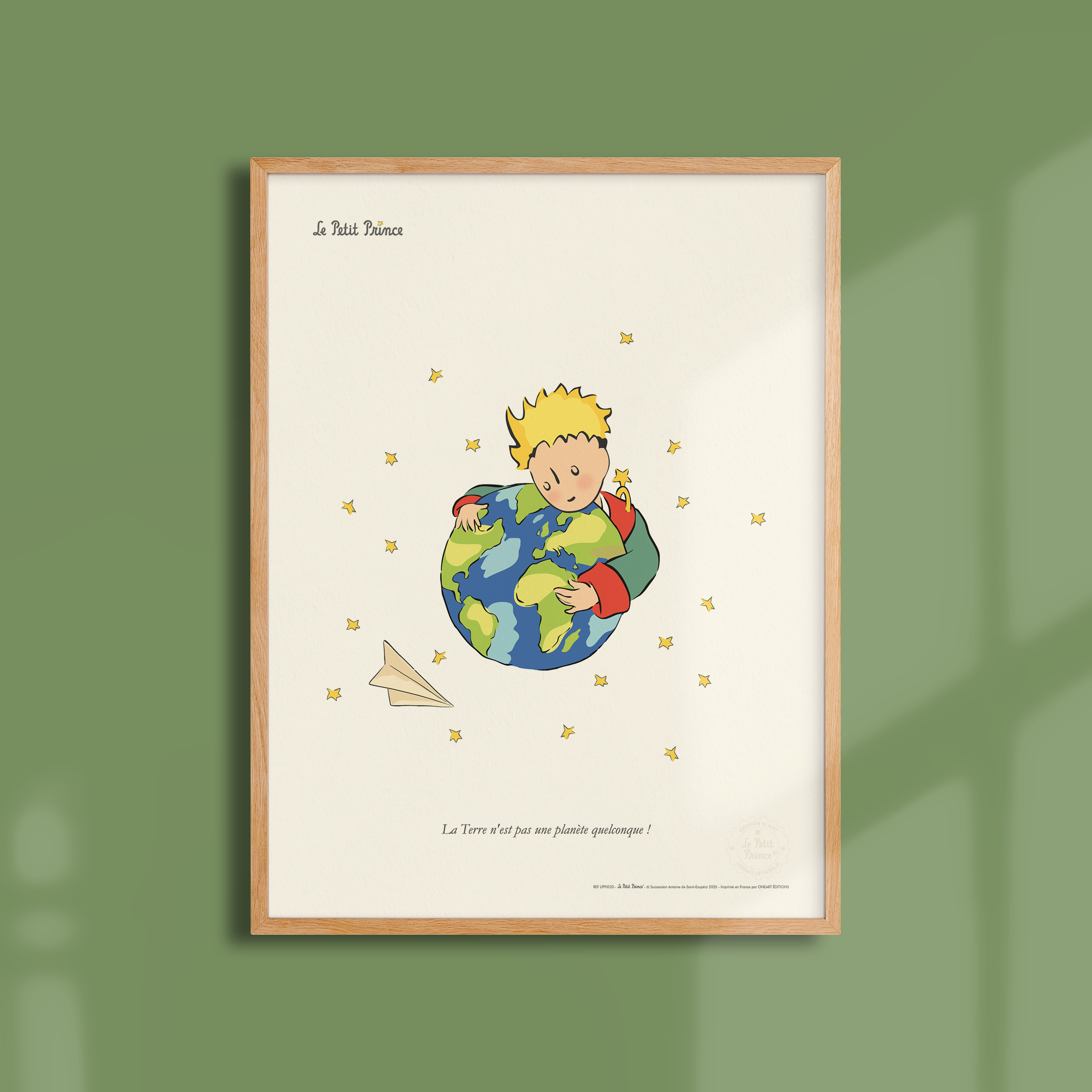 Affiche Le Petit Prince La planète Terre
