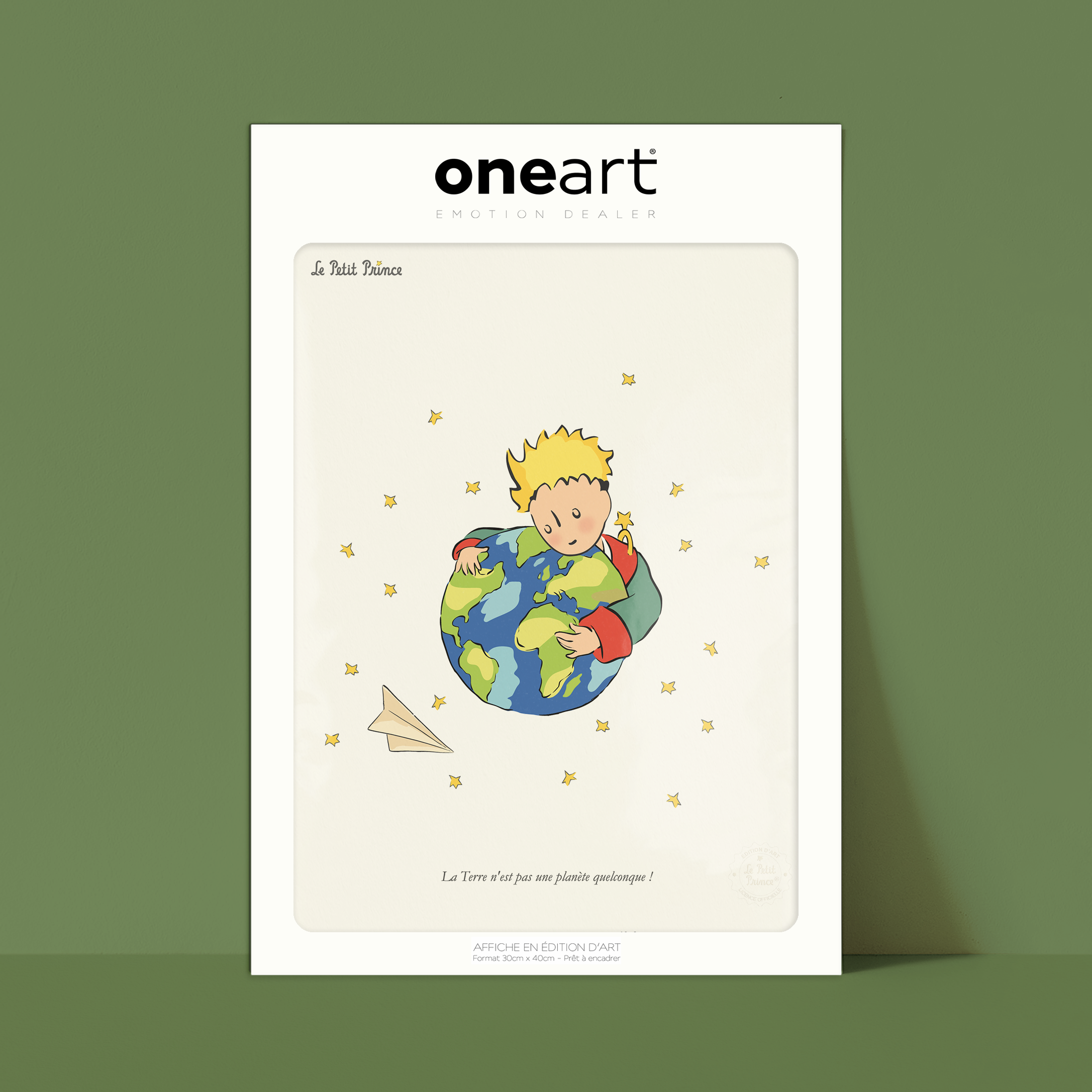 Affiche Le Petit Prince La planète Terre