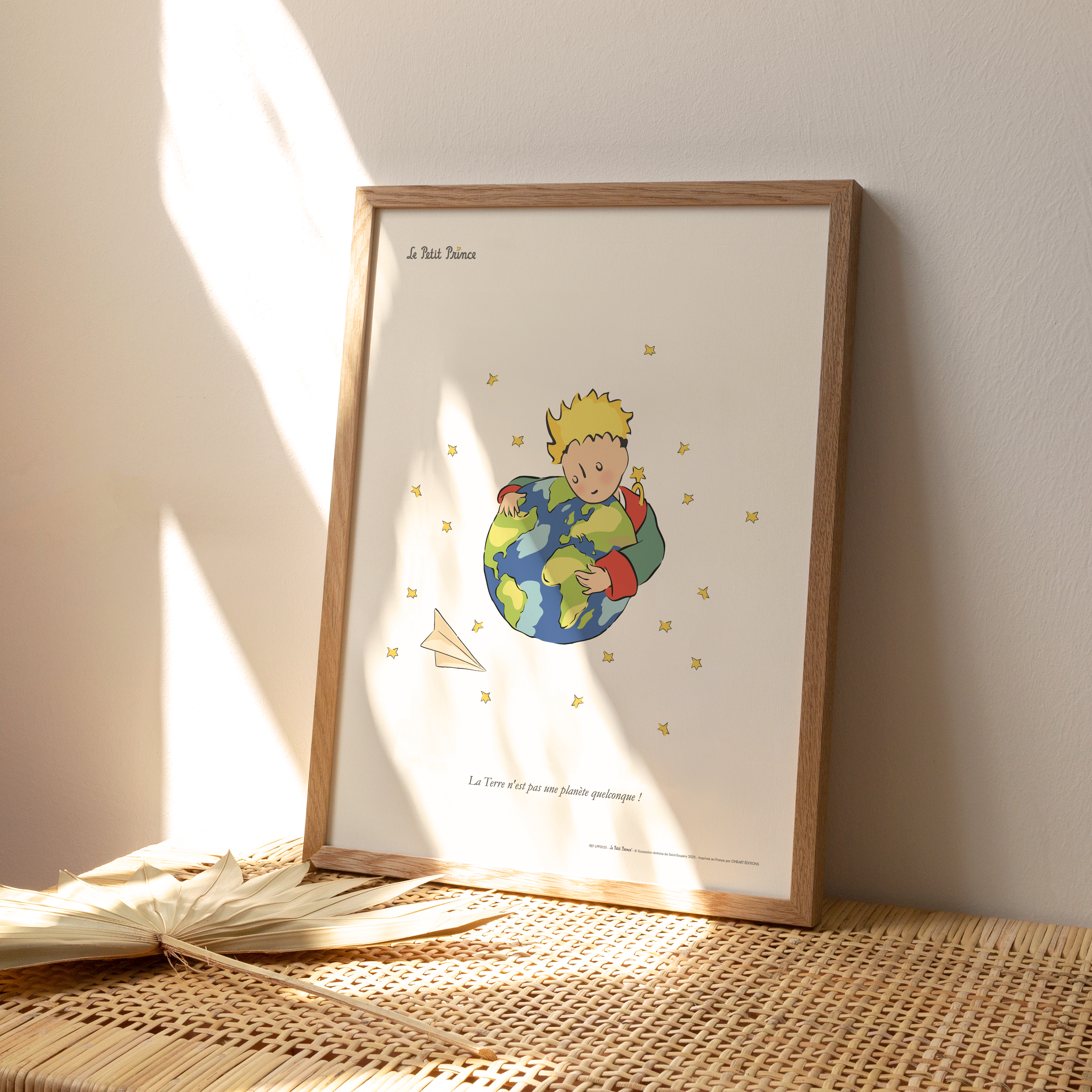 Affiche Le Petit Prince La planète Terre
