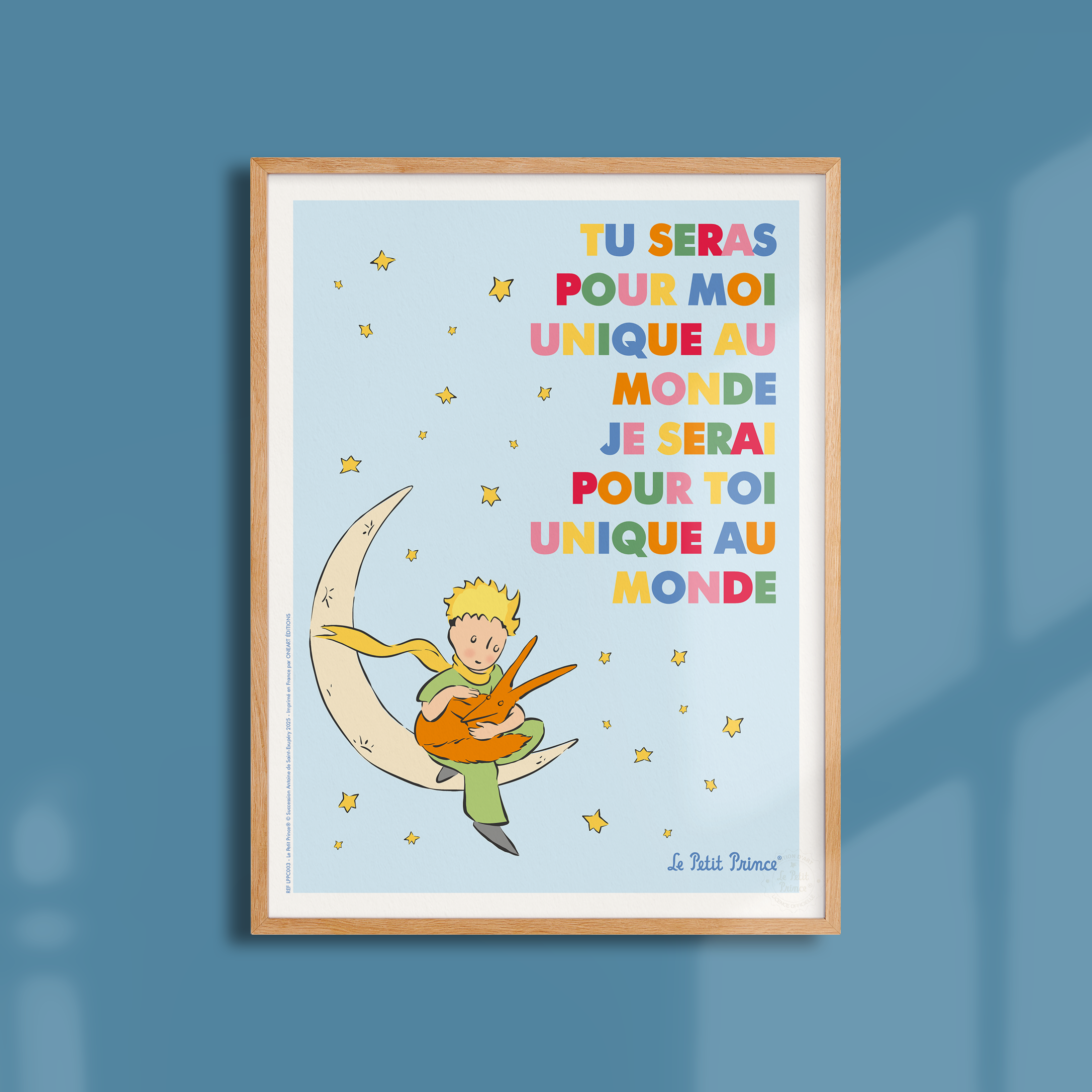 Affiche Le Petit Prince en Couleur, Lune