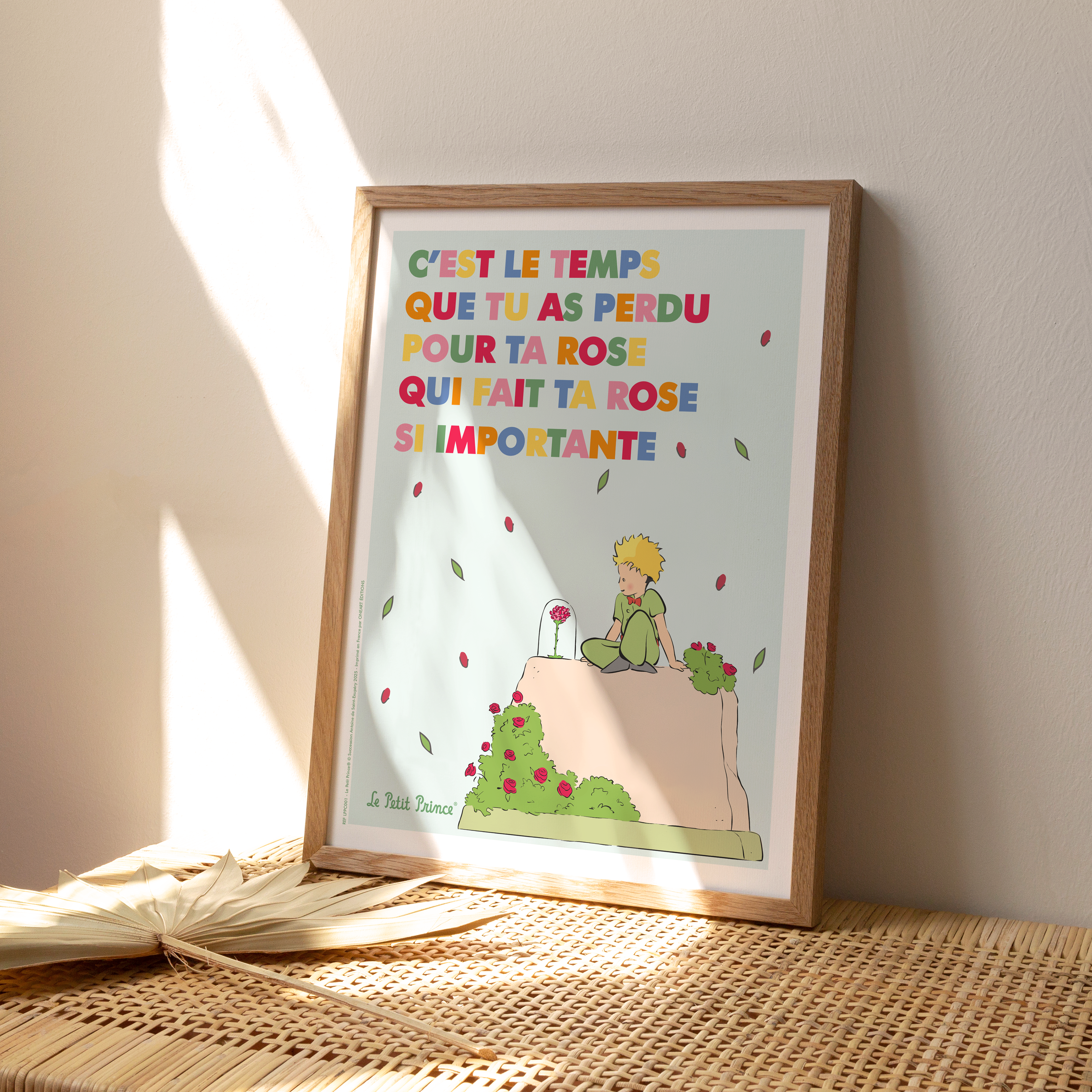 Affiche Le Petit Prince en Couleur, Rose