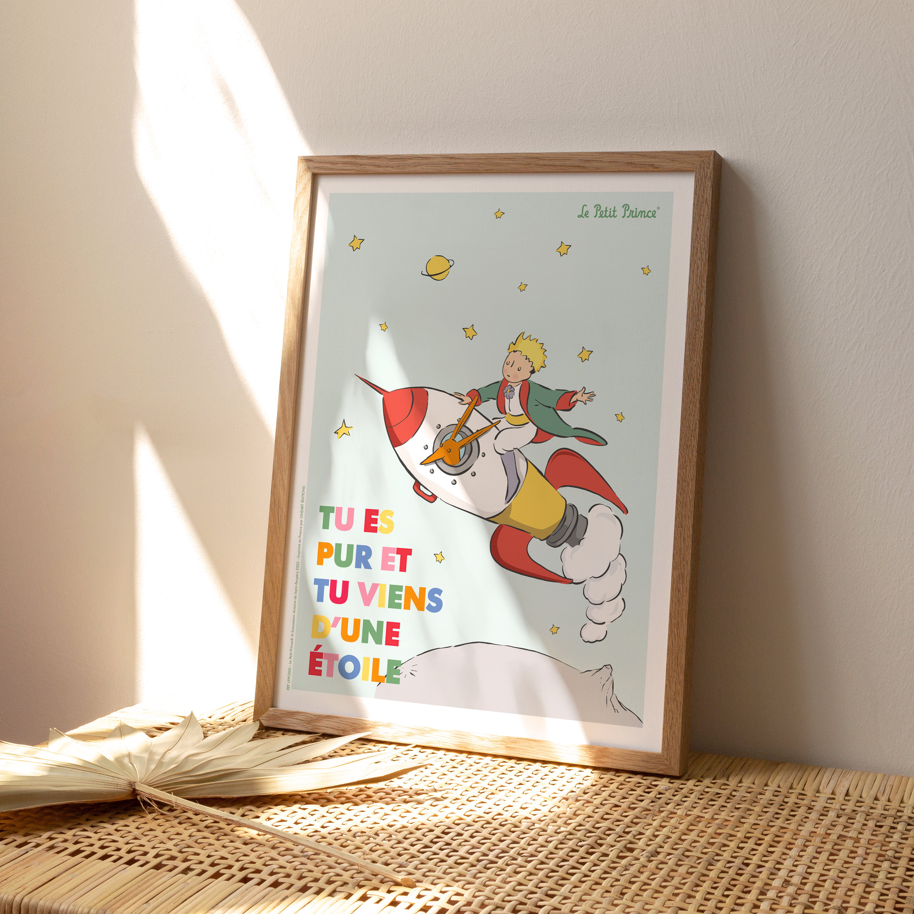 Affiche Le Petit Prince en Couleur, Fusée