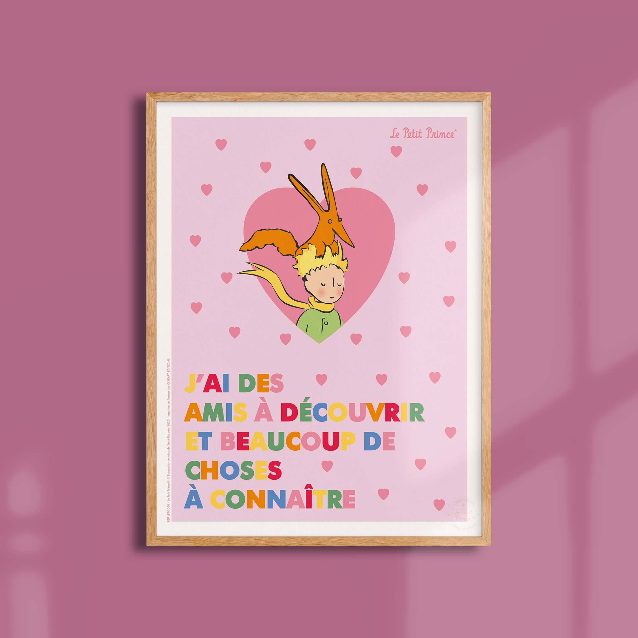 Affiche Le Petit Prince en Couleur, Cœur
