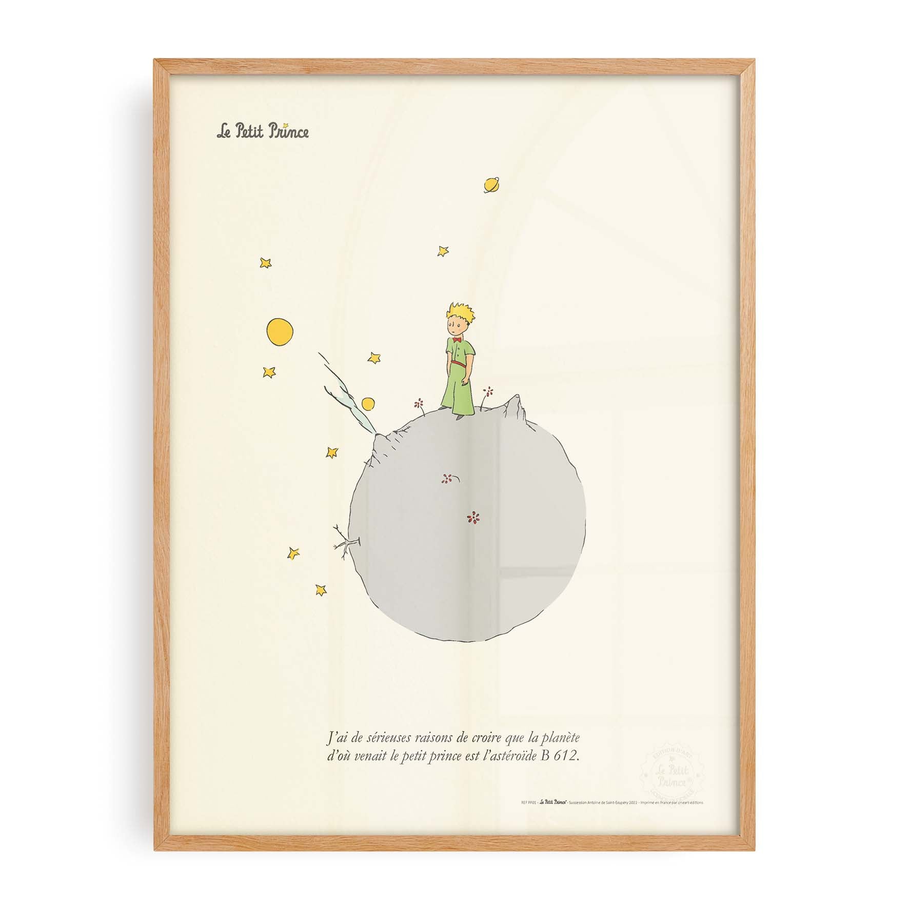 Affiche Le petit prince - Astéroïde B 612-oneart.fr