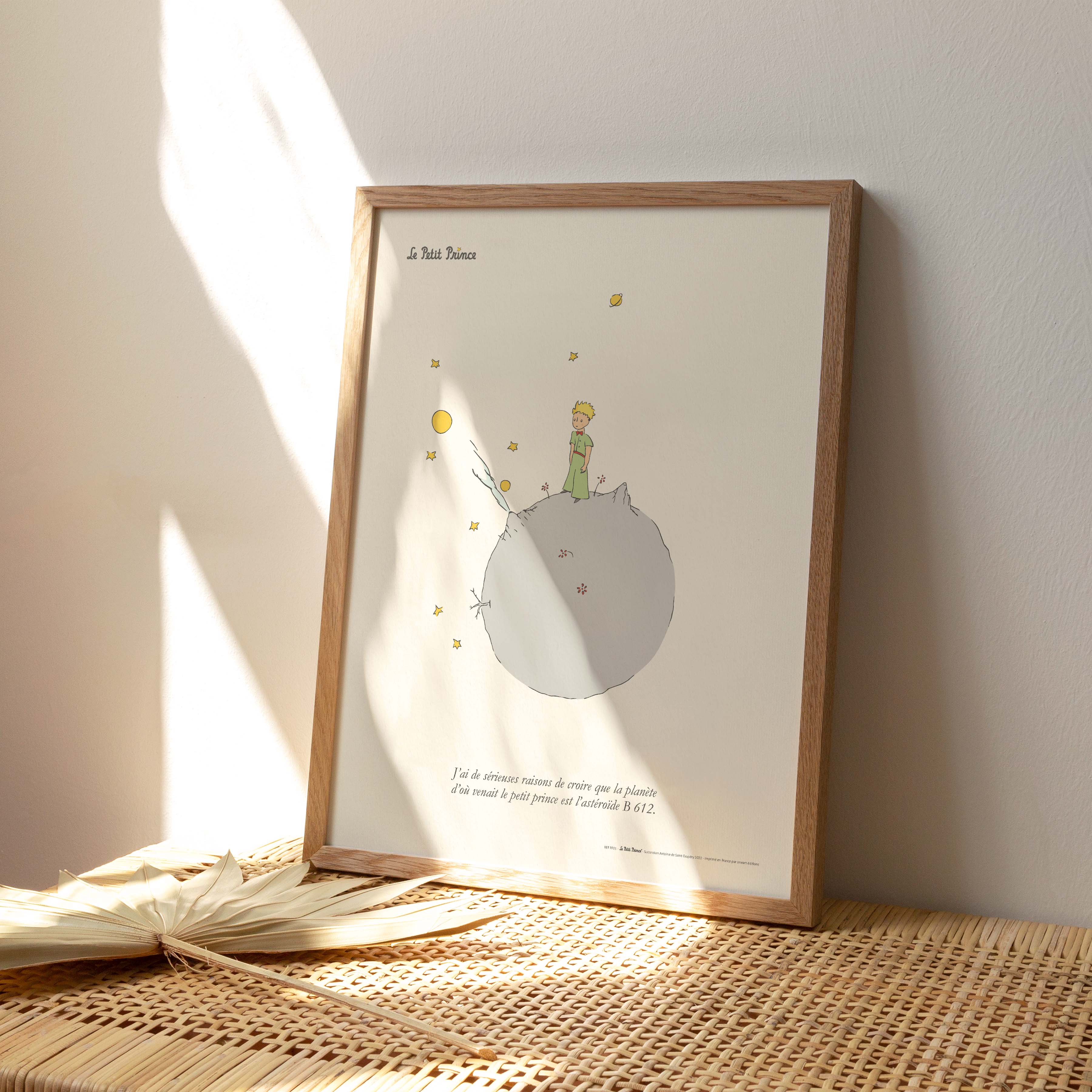 Affiche Le petit prince - Astéroïde B 612-oneart.fr